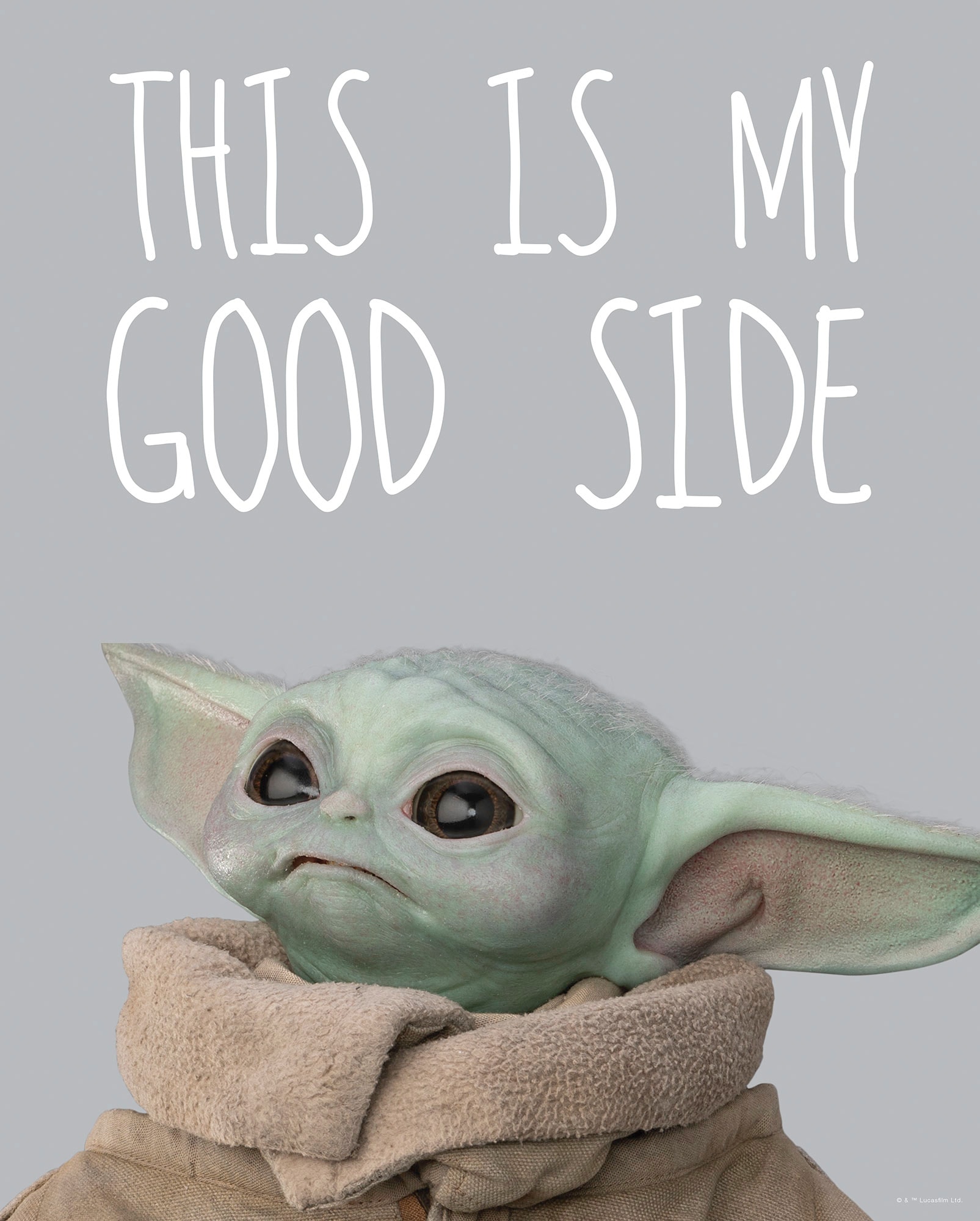 Komar Bild "Mandalorian The Child Chocolate Side" Disney  Star Wars 1 Stk. günstig online kaufen