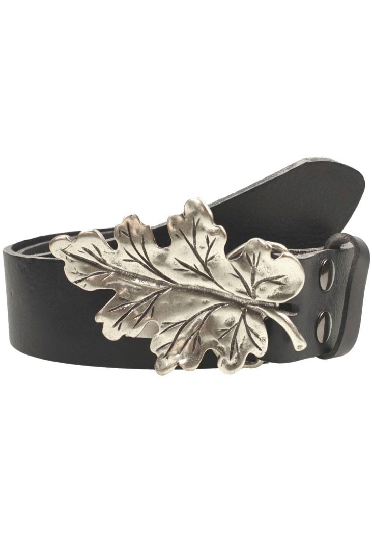 Rettungsring Gürtel Ledergürtel mit austauschbarer Schließe "Eichenblatt", günstig online kaufen