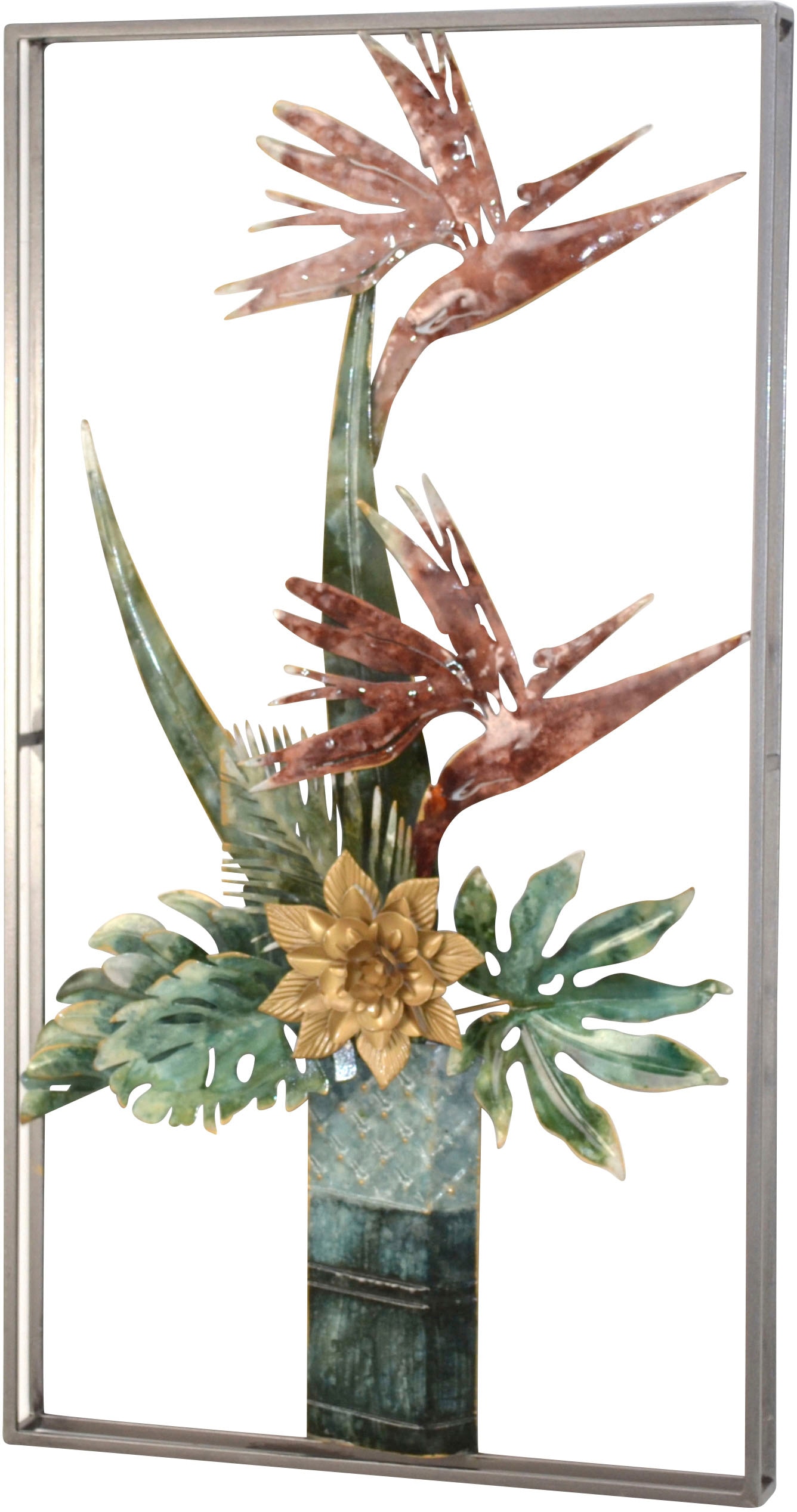 HOFMANN LIVING AND MORE Wanddekoobjekt "Wanddekoration" aus Metall, Paradie günstig online kaufen