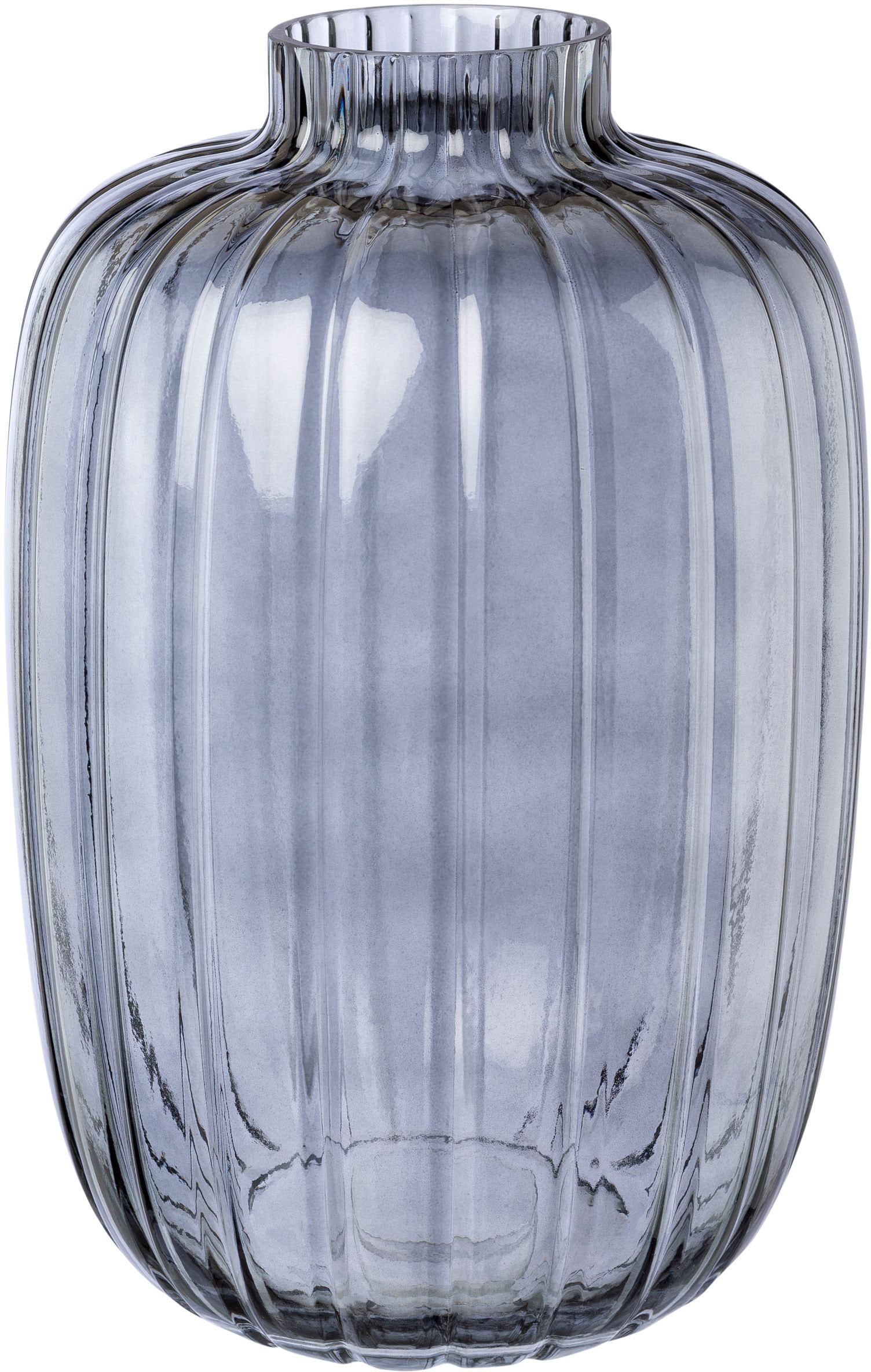 Creativ deco Tischvase Glas mit Schliff günstig online kaufen