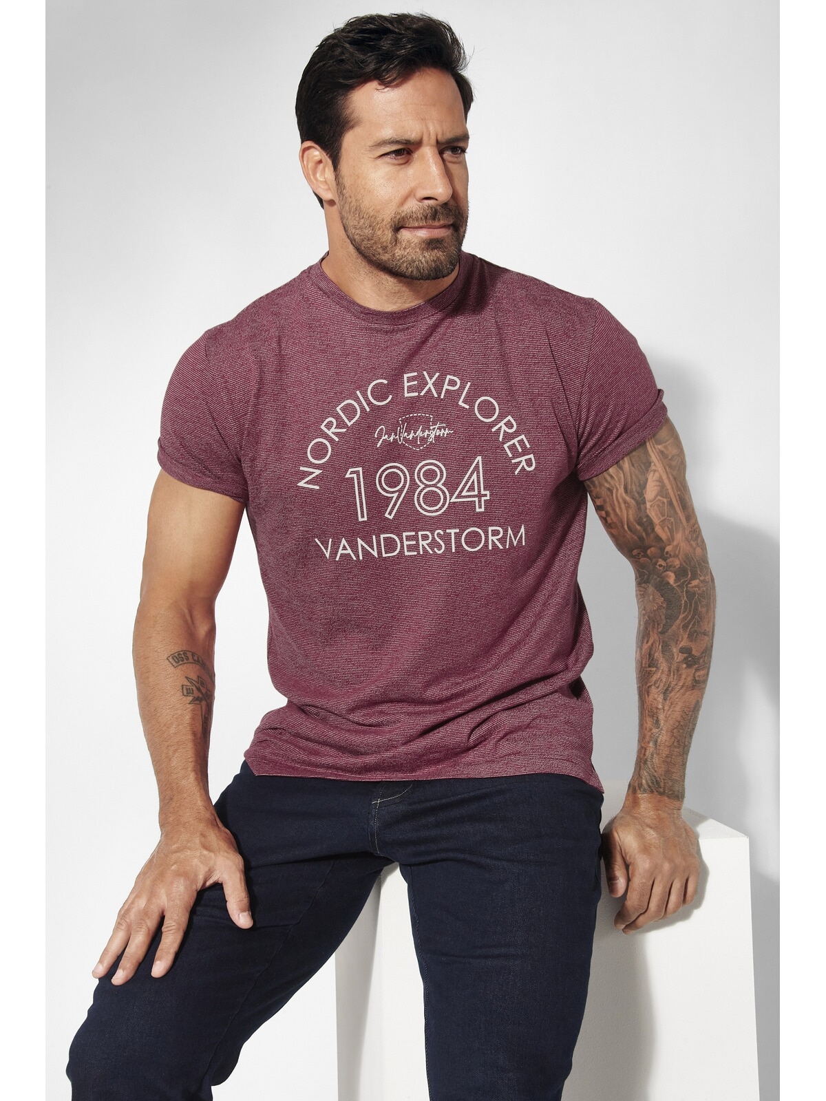 Jan Vanderstorm T-Shirt »T-Shirt KERLOVAN«