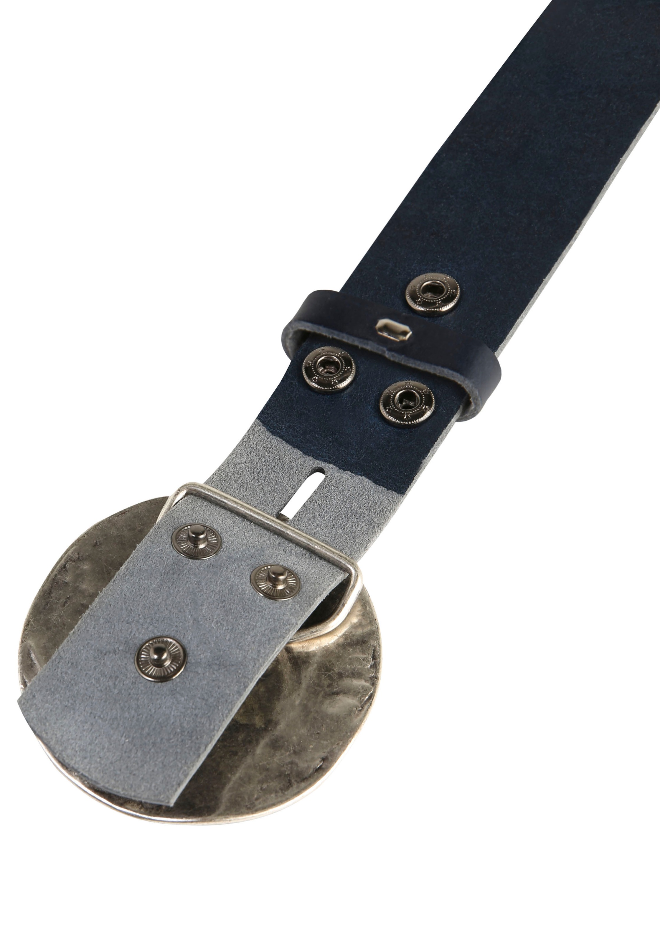 Thumbnail - Rettungsring Gürtel Ledergürtel mit austauschbarer Schließe "Schließe Rund Gewellt"