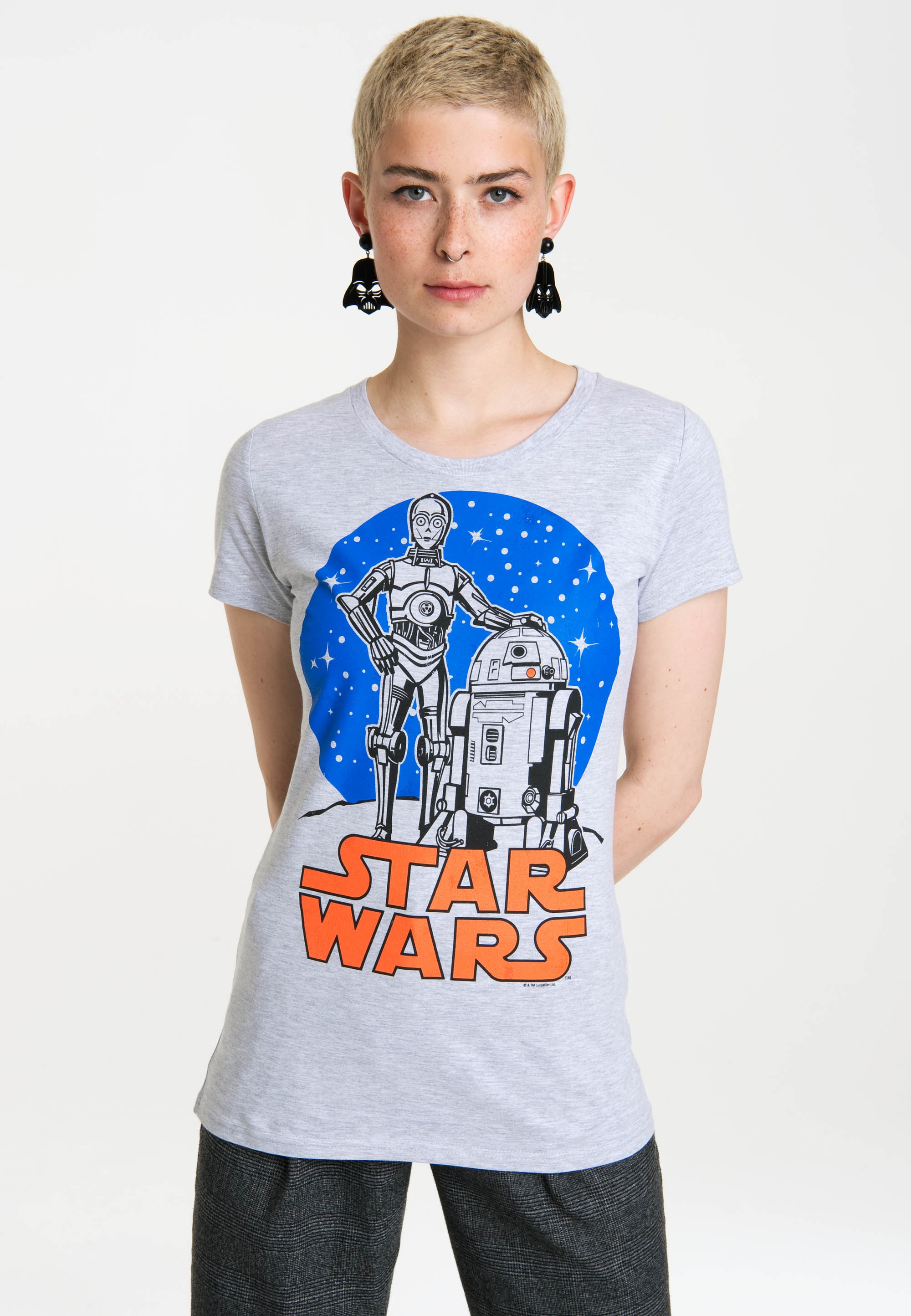 T-Shirt »R2-D2 & C-3PO Star Wars«, mit coolem Frontprint