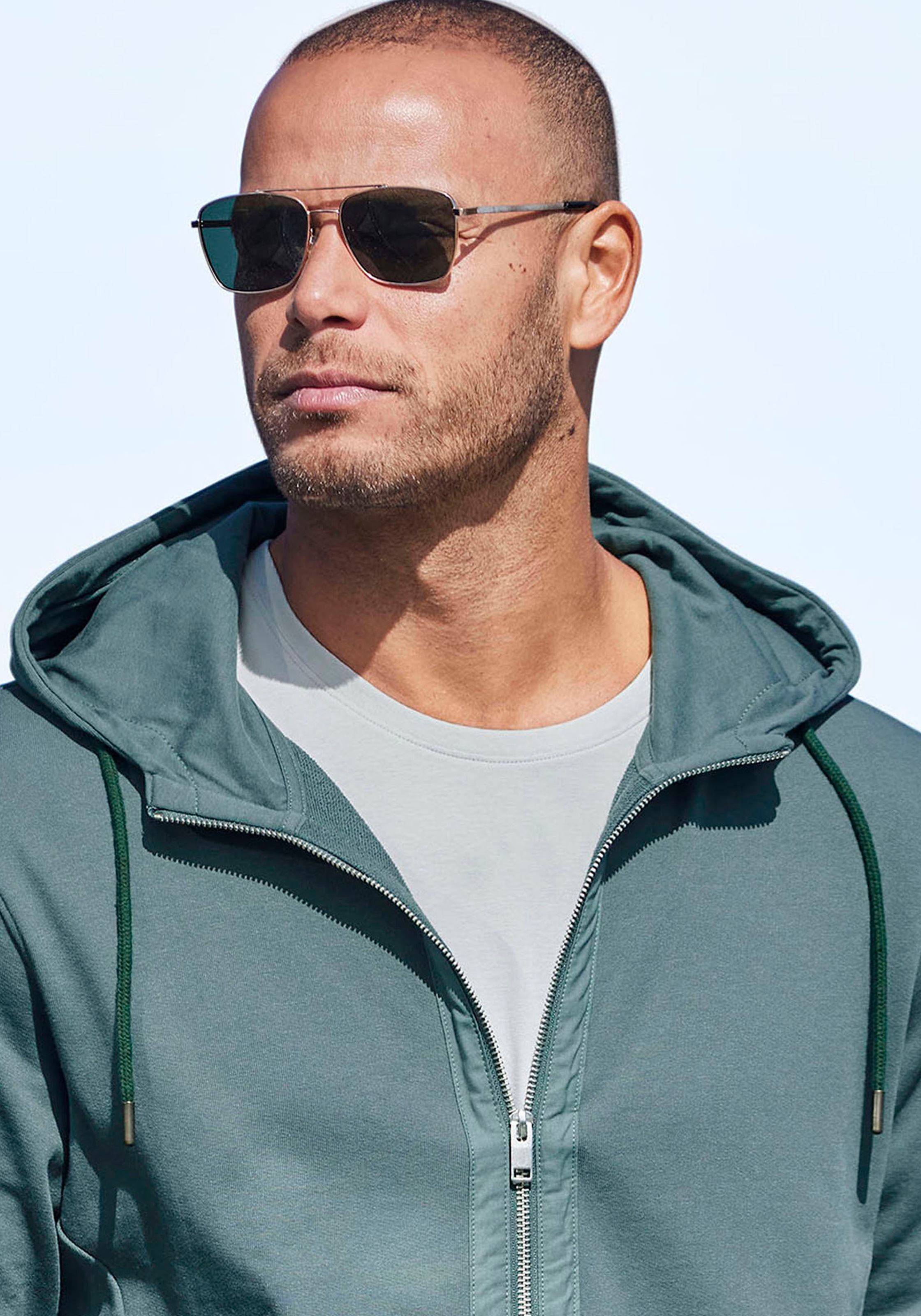 Authentic Le Jogger Men Hoodie Green Size L 3