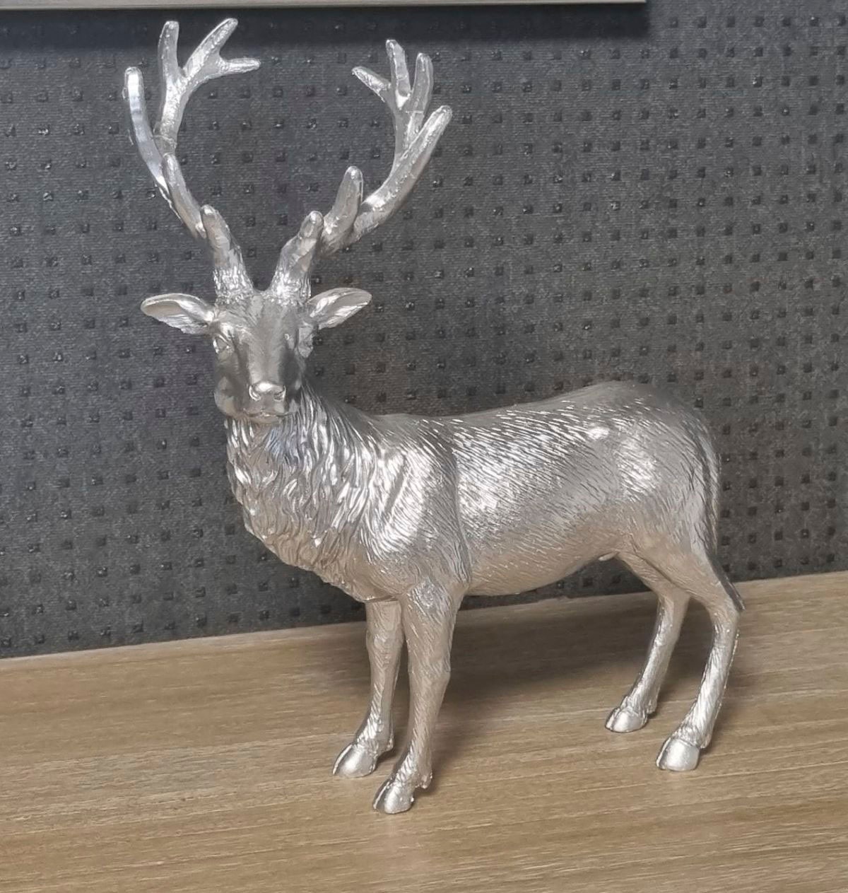 Ambiente Haus Tierfigur 30cm« (H) BAUR - | stehend Figur silber »Hirsch