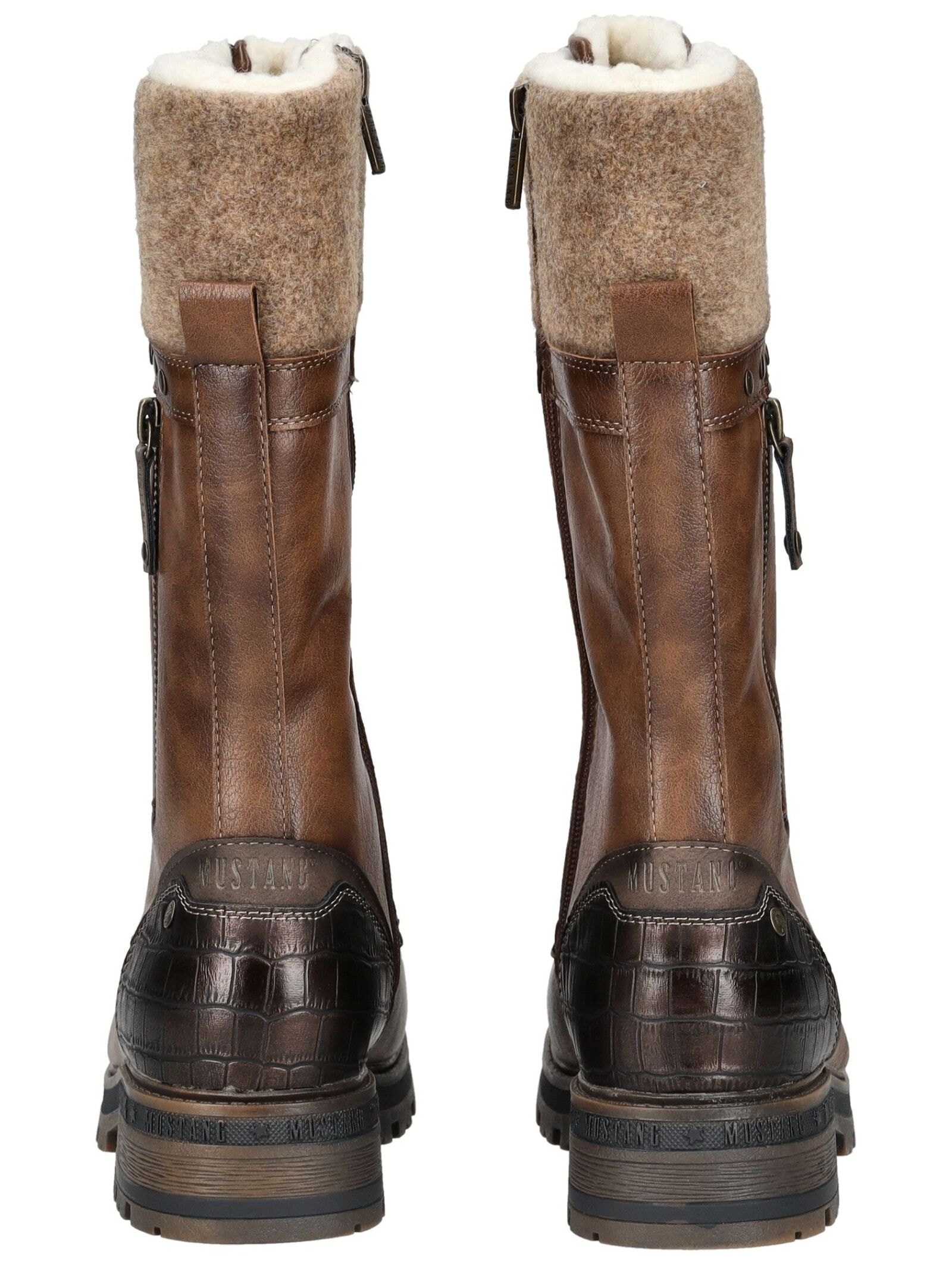 Mustang Shoes Schnürstiefel »Mustang Shoes Stiefel Lederimitat/Textil«