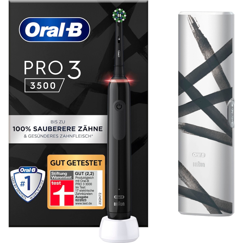 Oral-B Elektrische Zahnbürste »PRO 3 3500«, 1 St. Aufsteckbürsten, 3 Putzmodi