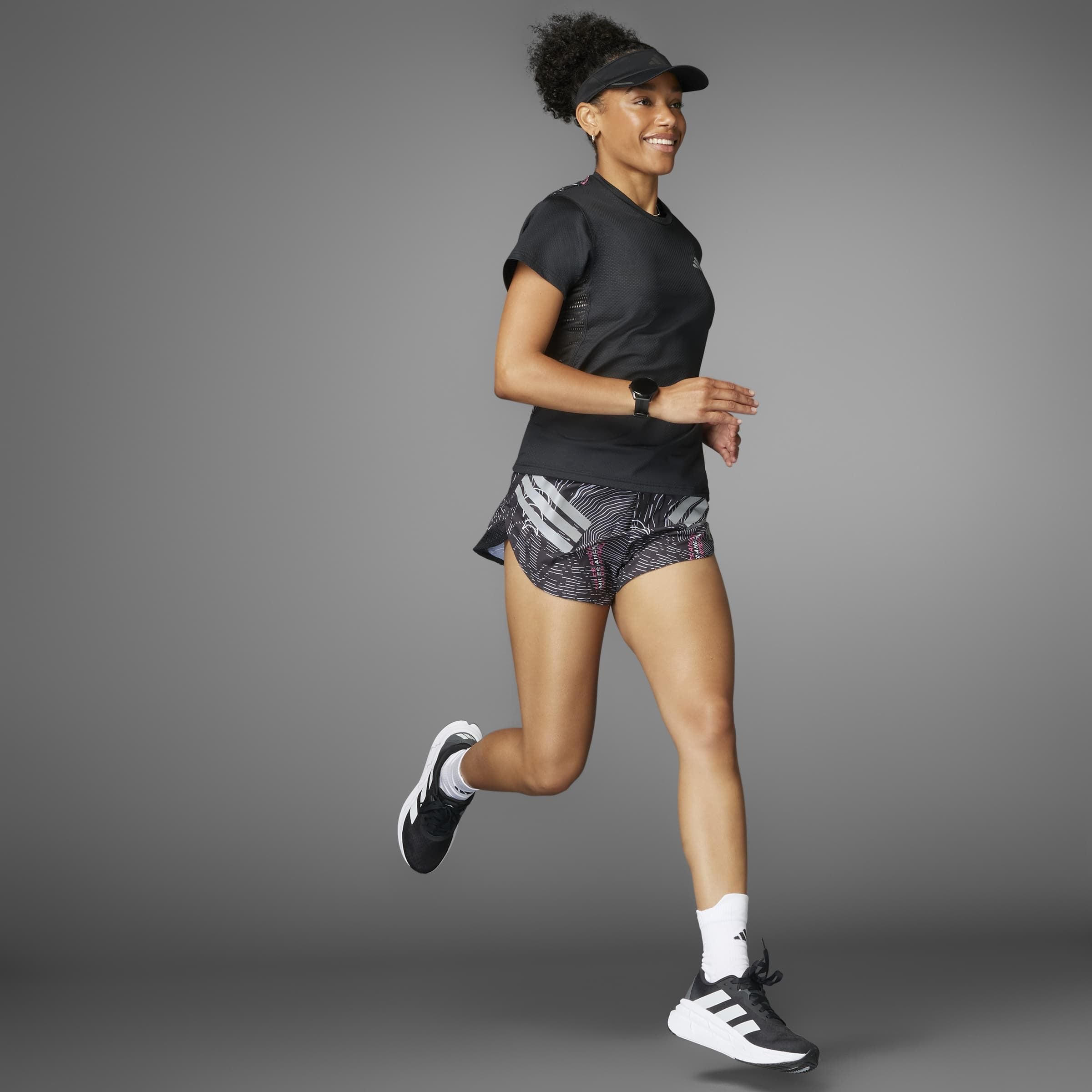 adidas Performance Laufshorts »BTN SHORT W«, (1 tlg.)