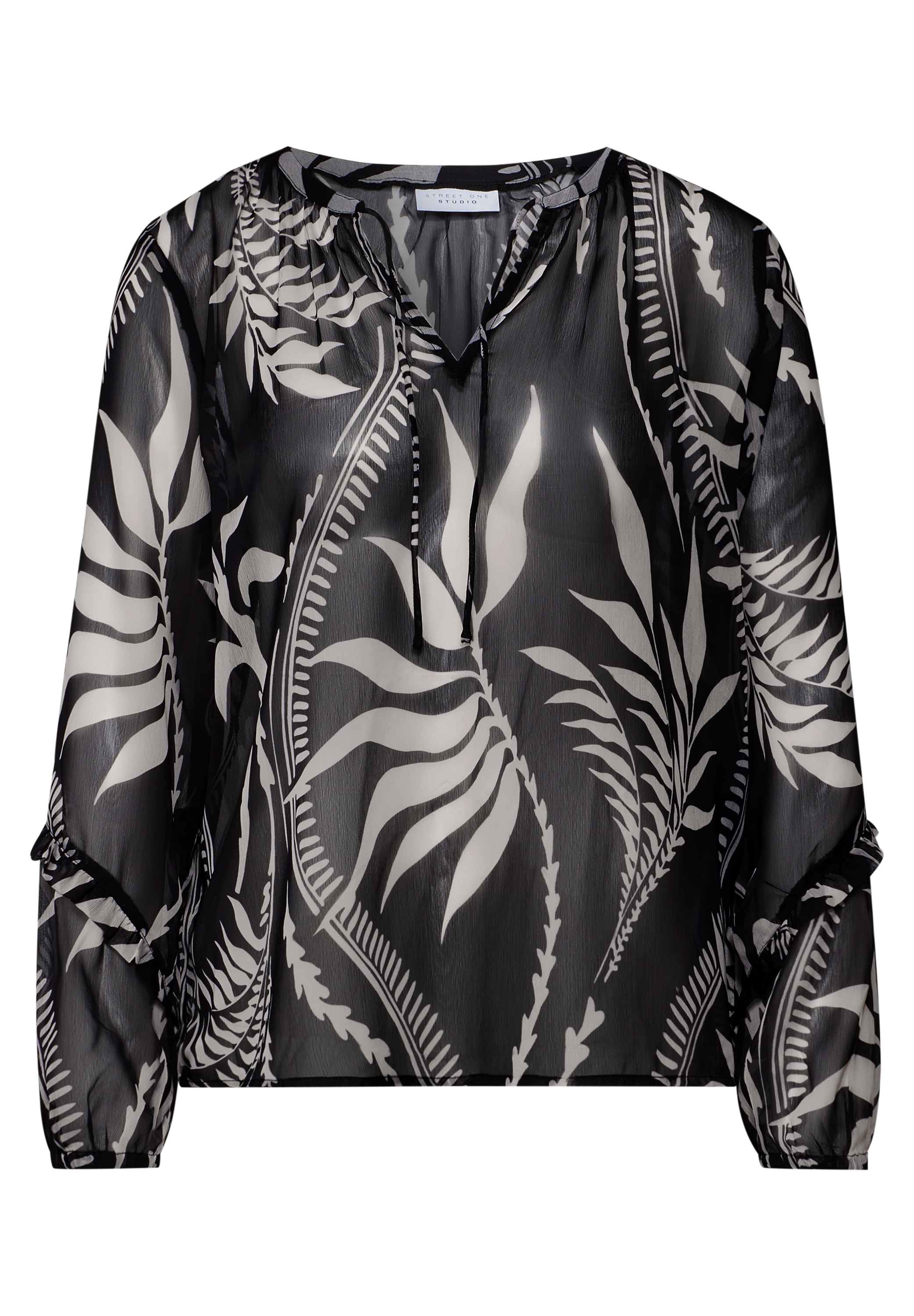 STREET ONE STUDIO Chiffonbluse, im lockeren Schnitt