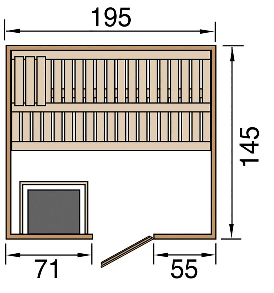weka Sauna »Kemi«, 7,5 kW Bio-Ofen mit digitaler Steuerung