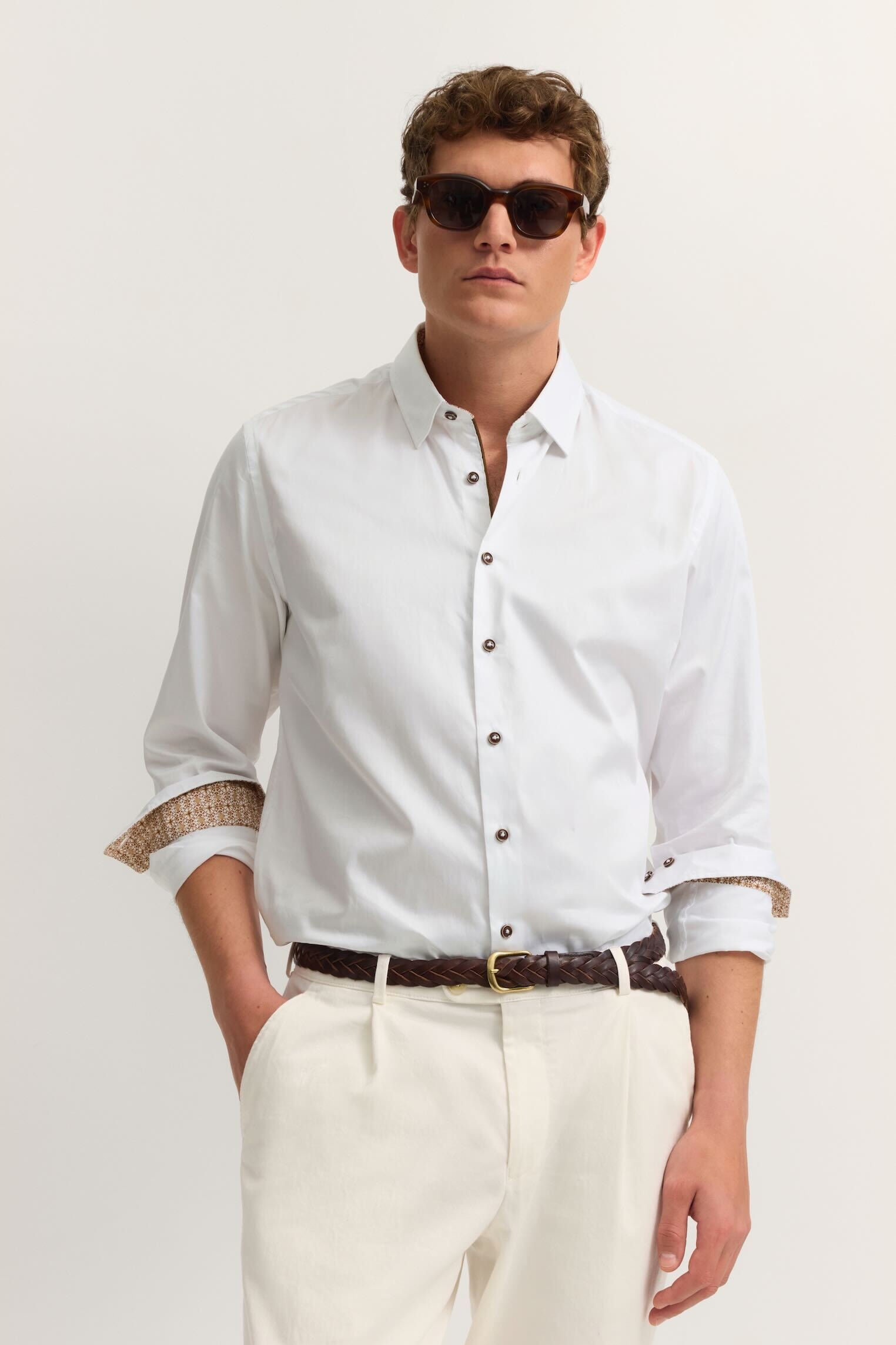 bugatti Businesshemd "Easy-Care Funktion" mit Kontraststoff am Innenkragen günstig online kaufen