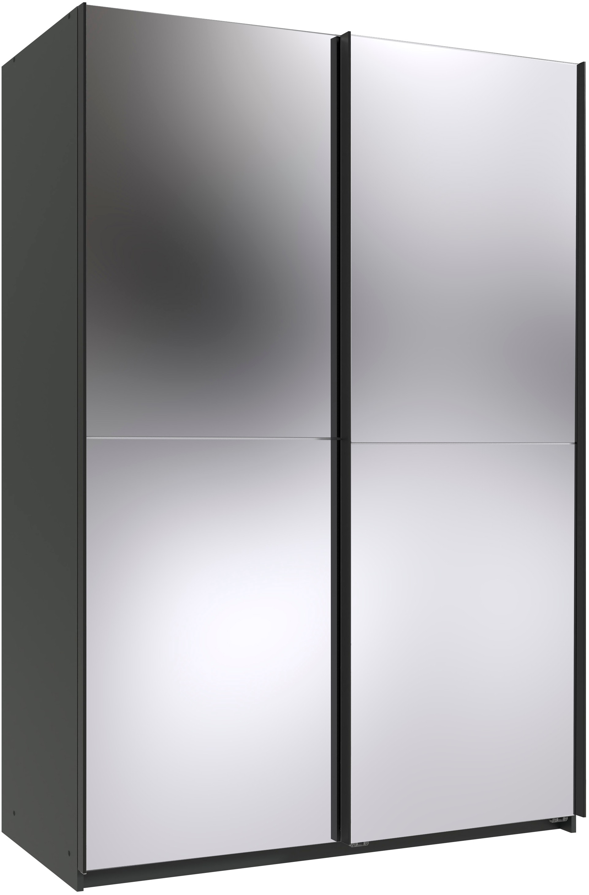 Wimex 1100000002199 "Mugano, B/T/H 135 oder 180/65/198cm, Made in Germany" wähle Deine Ausstattung: Basic oder Premium, 2 Schwebetüren mit oder ohne Spiegel, Metallgriffe