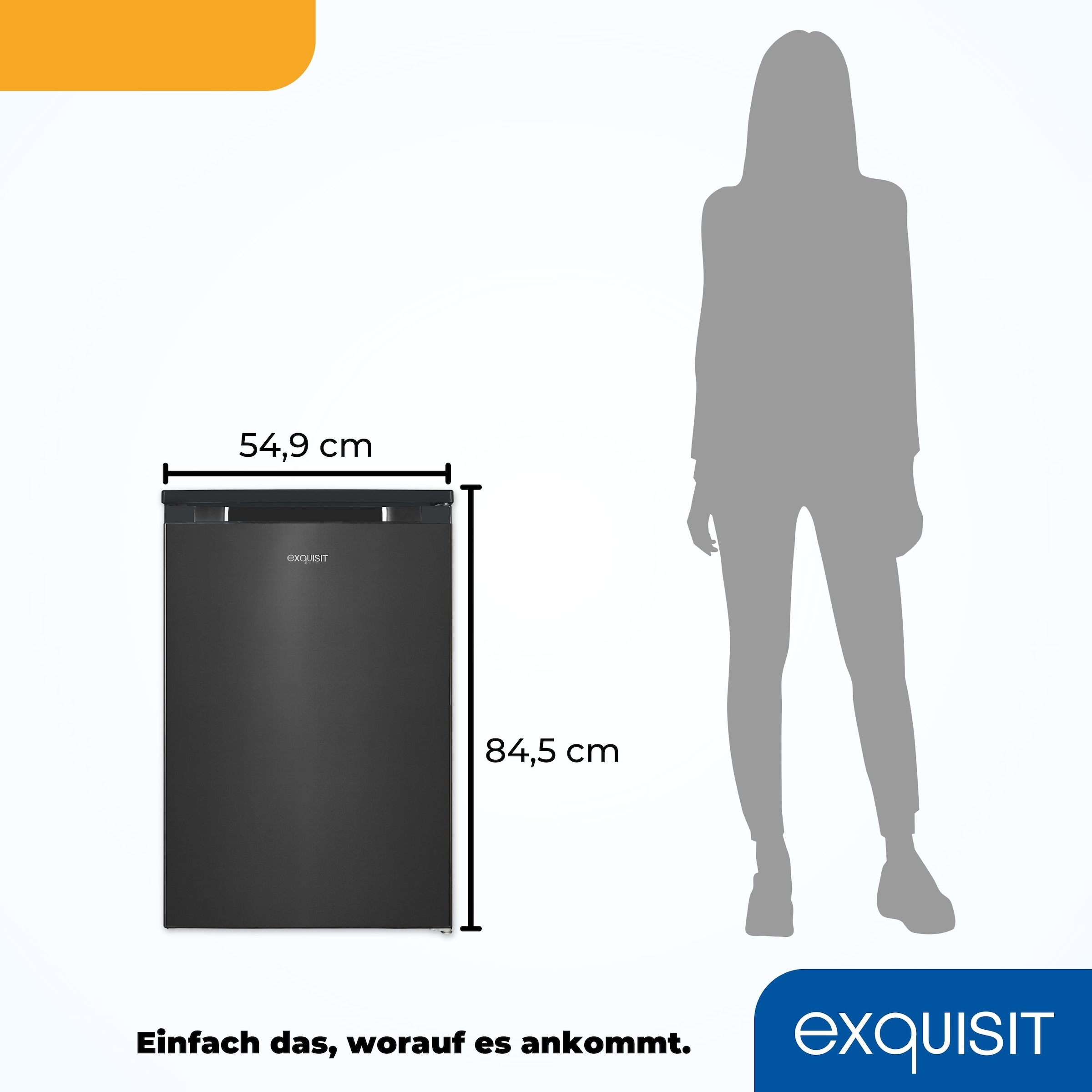 exquisit Kühlschrank »KS16-4-051C«, in bester Energieefizienz C, 107 Liter Volumen
