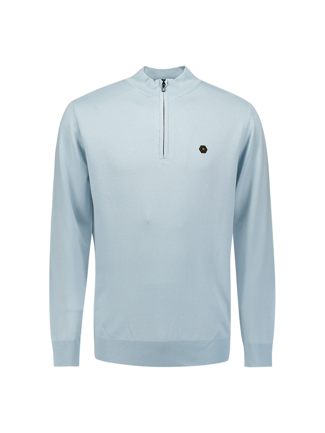 NO EXCESS Rundhalspullover »No Excess Sweatshirt mit halbem Reißverschluss«