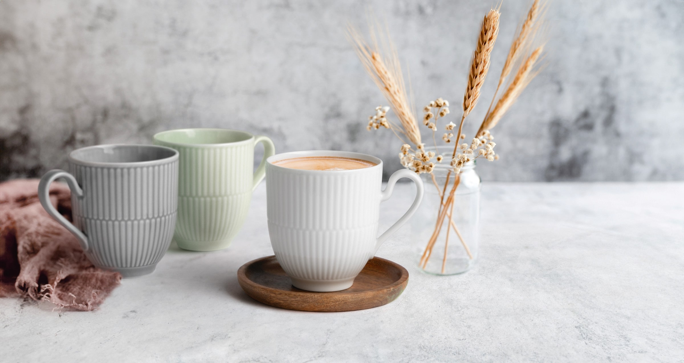 Seltmann Weiden Becher »Amina, Tassen-Set 3-tlg.«, (Set, 3 tlg.), Becher, Tassen-Set, besteht aus drei verschiedene Farben