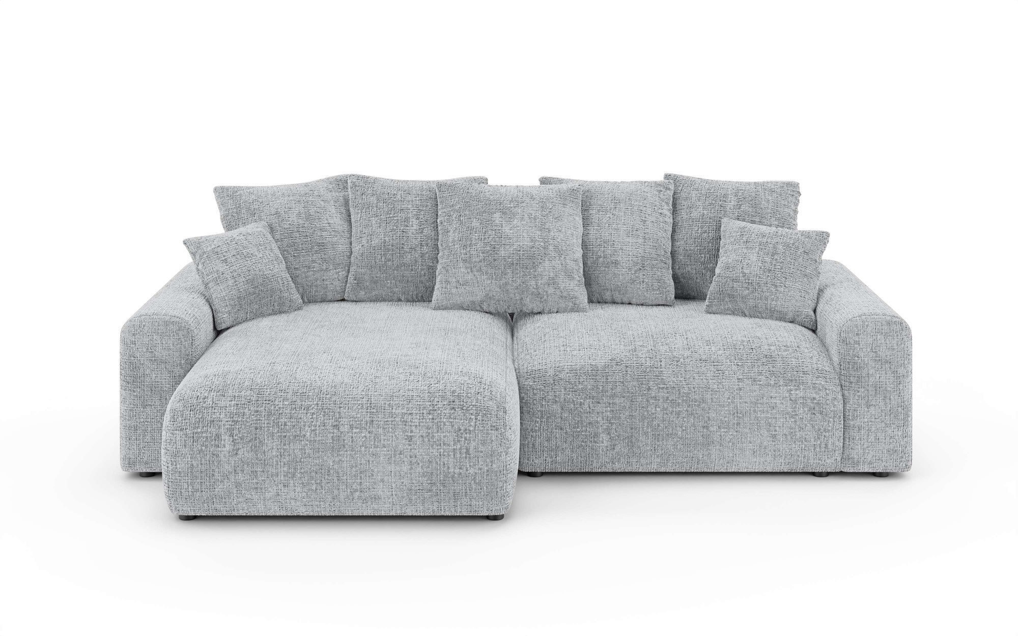 Home affaire Ecksofa »LAKESIDE klein mit Bettfunktion und Bettkasten, B/T/H 235/142/84 cm«, L-Form, Recamiere beidseitig montierbar, mit Wellenunterfederung