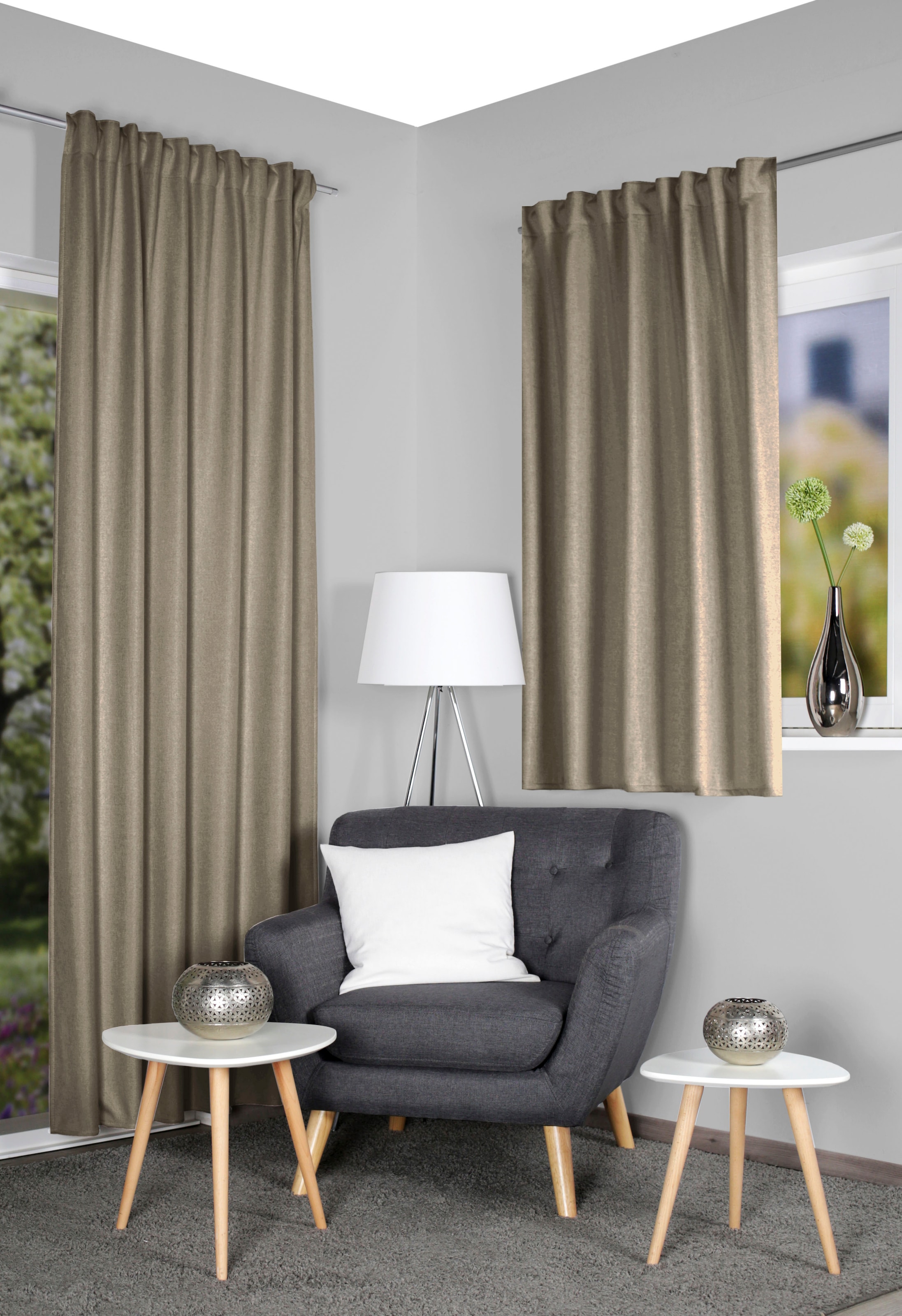 HOME WOHNIDEEN Vorhang "ESKAMIO" Multifunktionsband 1 Stk. tlg. Thermo, Bli günstig online kaufen