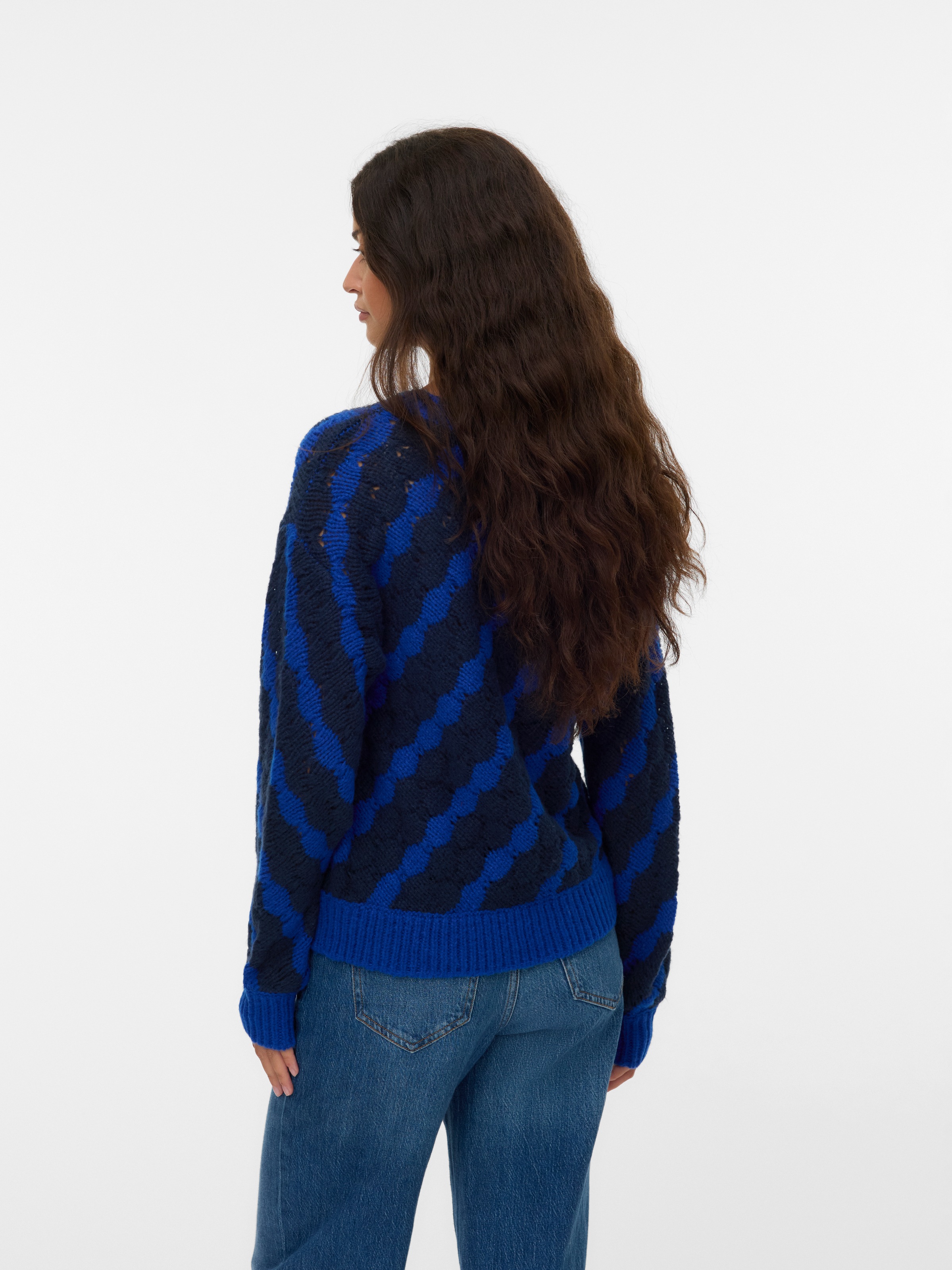 Vero Moda Strickpullover "VMBUBLY LS O-NECK PULLOVER BOO" günstig online kaufen