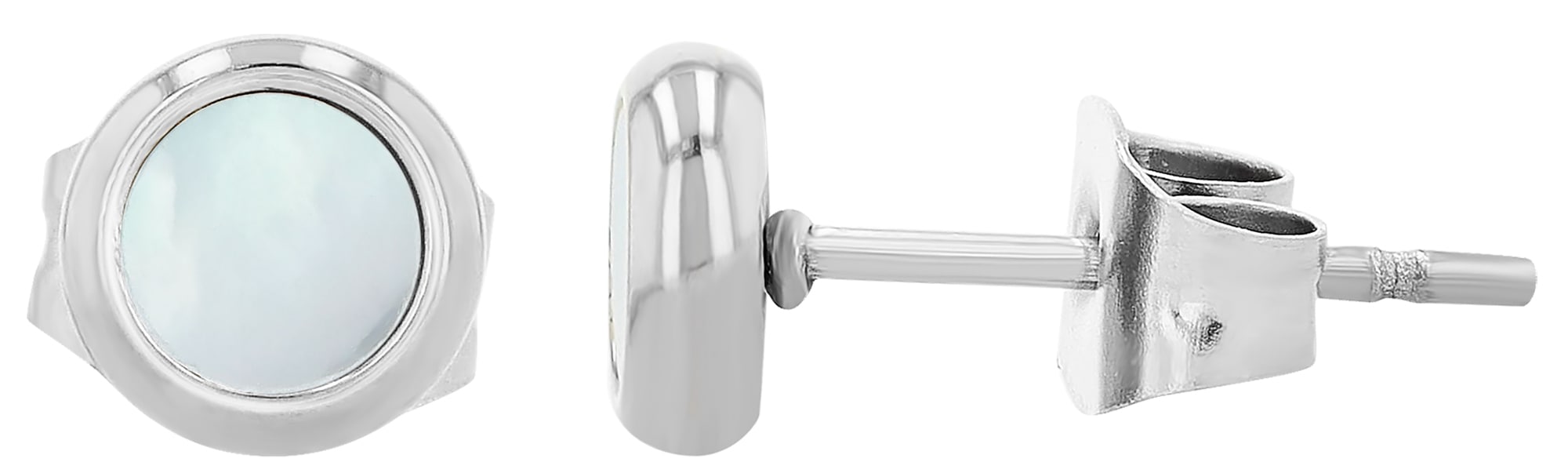 Adelia´s Paar Ohrhänger »Damen Ohrringe – Ohrstecker aus Edelstahl mit Perlmutt« Ideal als Geschenk für besondere Anlässe