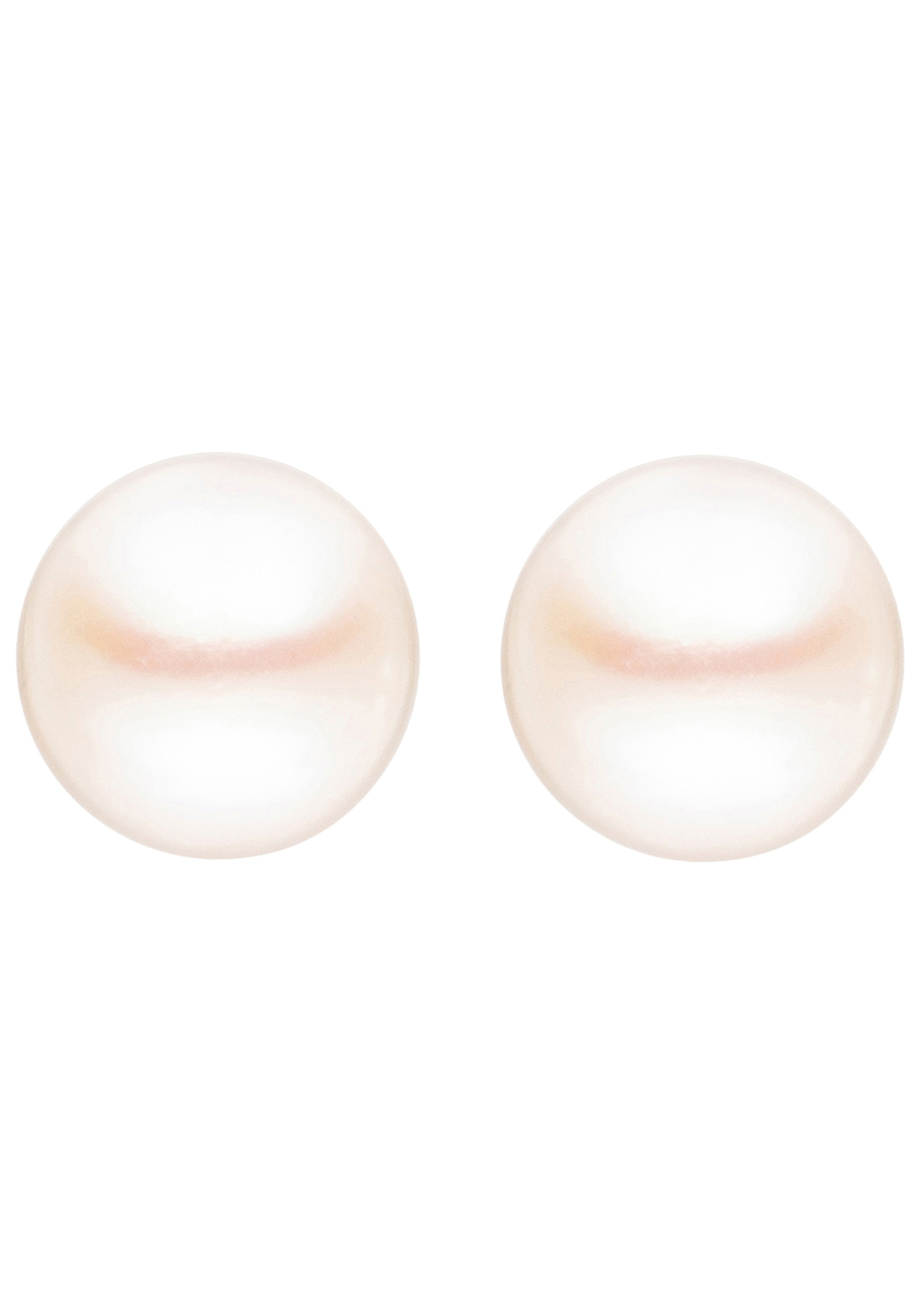 JOBO Paar Ohrstecker 585 Gold mit Süßwasser-Zuchtperlen 6 mm