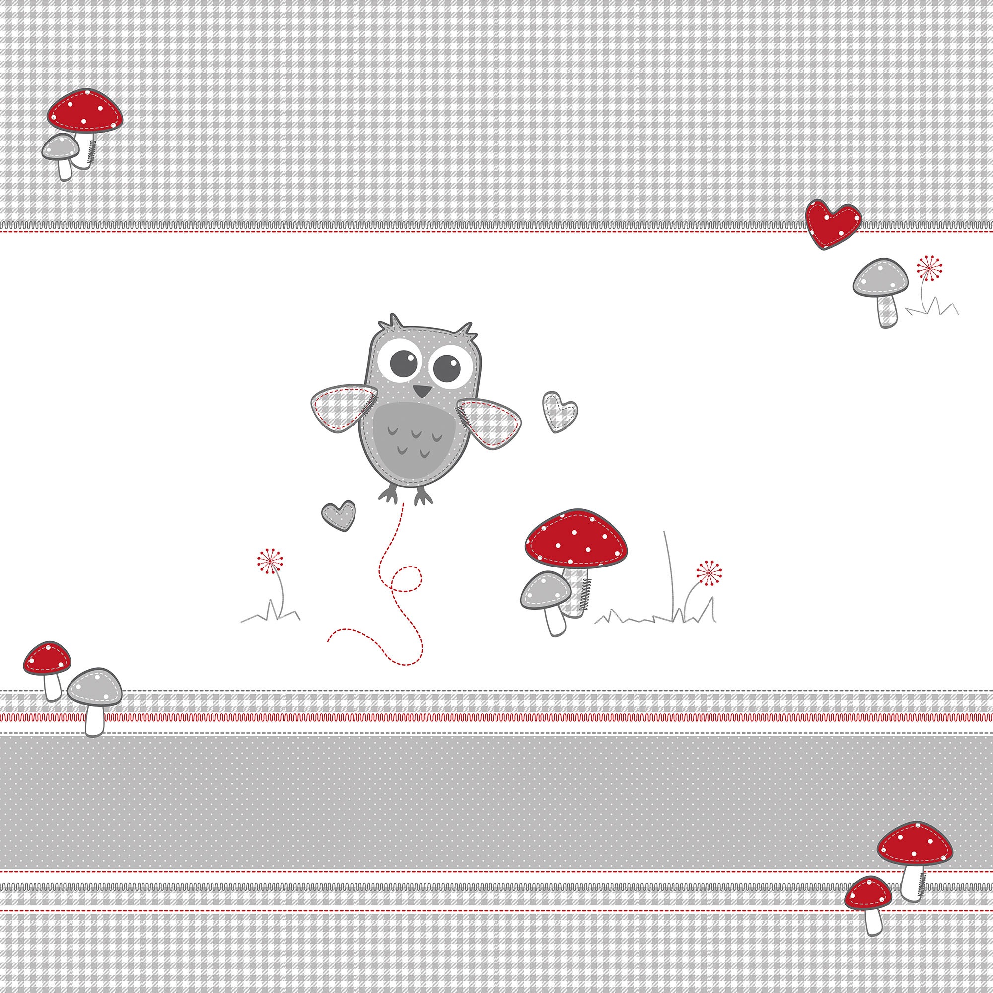 roba Laufgitter "Adam & Eule, weiß, 75x100 cm" bis 15 kg mit Stoffeinlage; günstig online kaufen