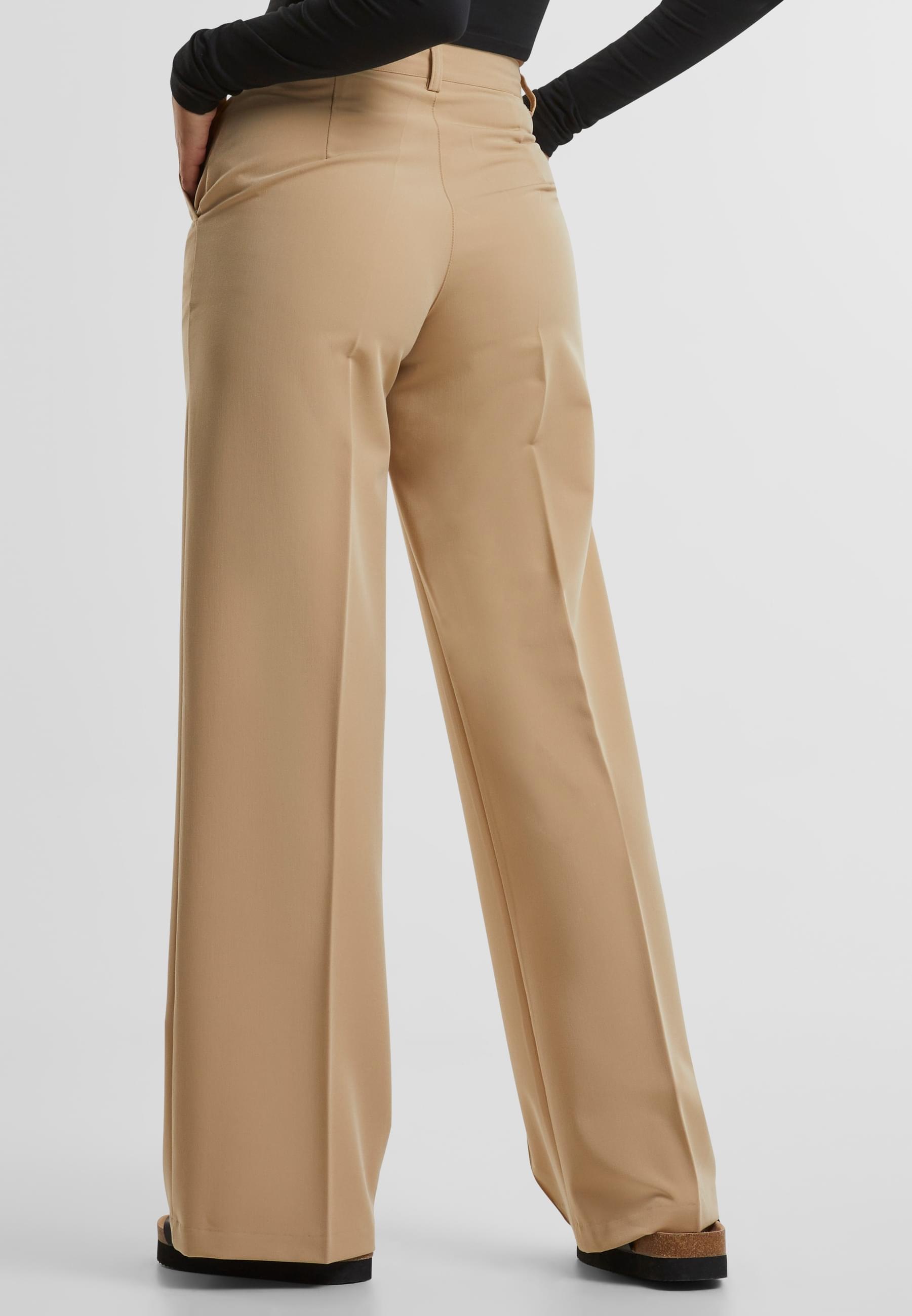 URBAN CLASSICS Stoffhose »Urban Classics Damen Ladies Wide Pleated Pants«, (1 tlg.)