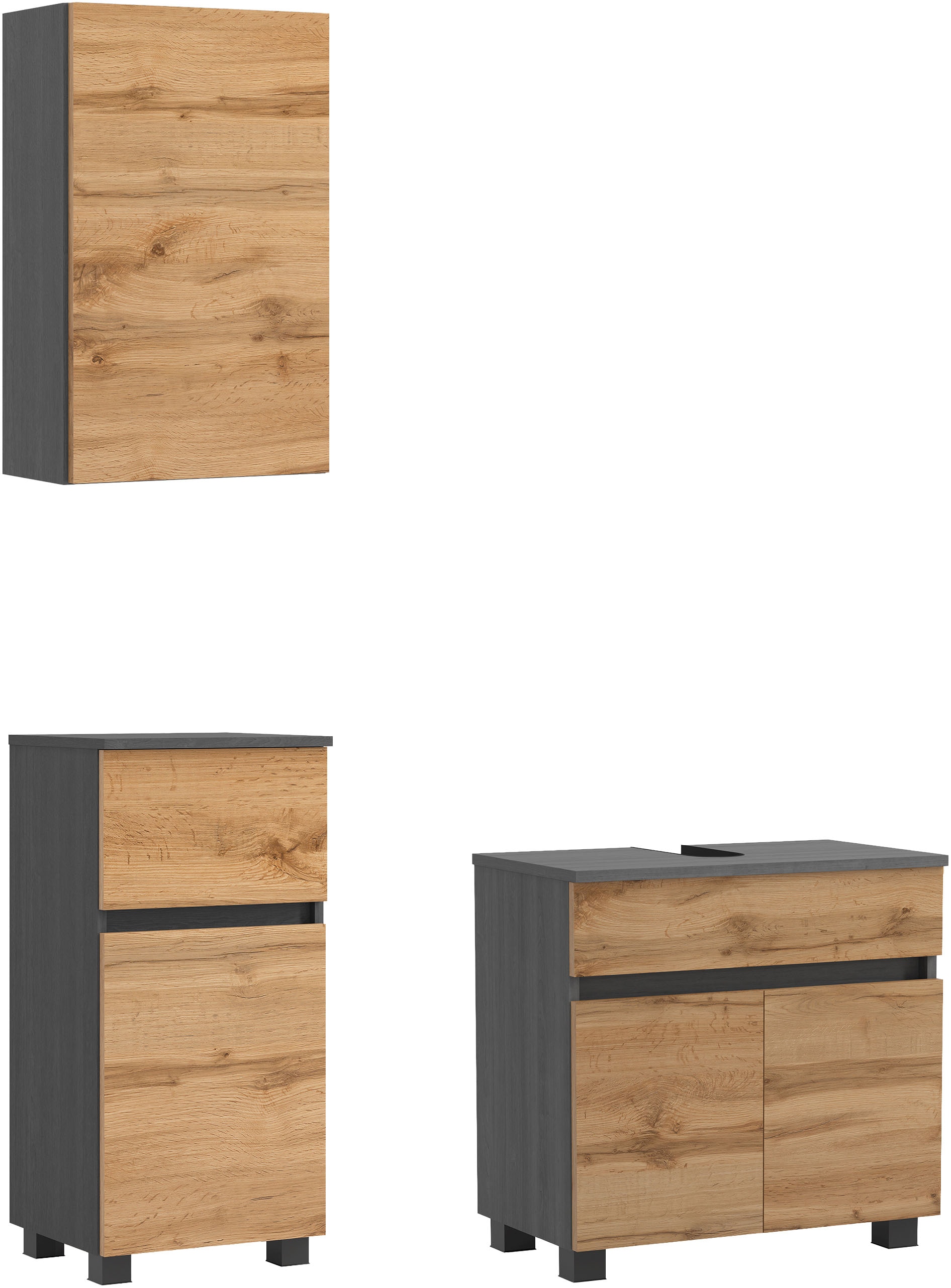 OTTO home Badmöbel-Set "BOZEN, 3-tlg. Unterbecken-Set"