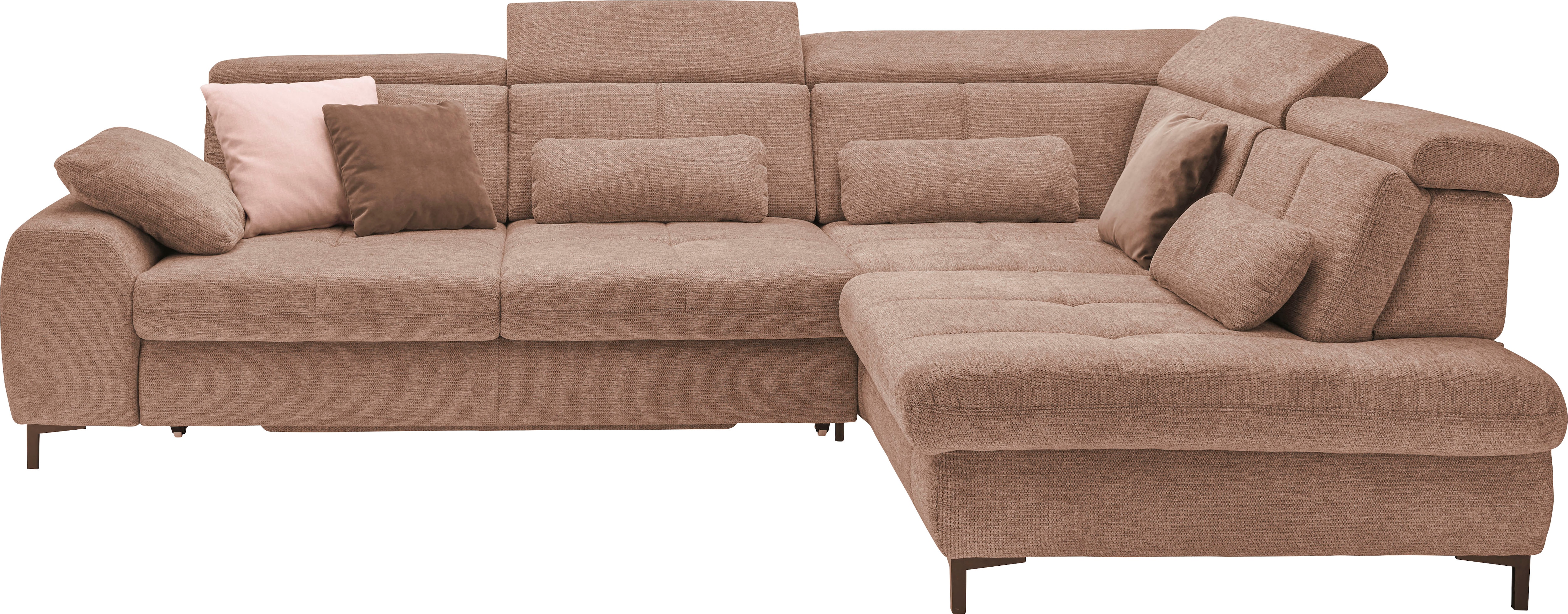 set one by Musterring Ecksofa Kaltschaumpolsterung, Flachgewebe, whlw. mit Funktionen, Sitzhöhe 49