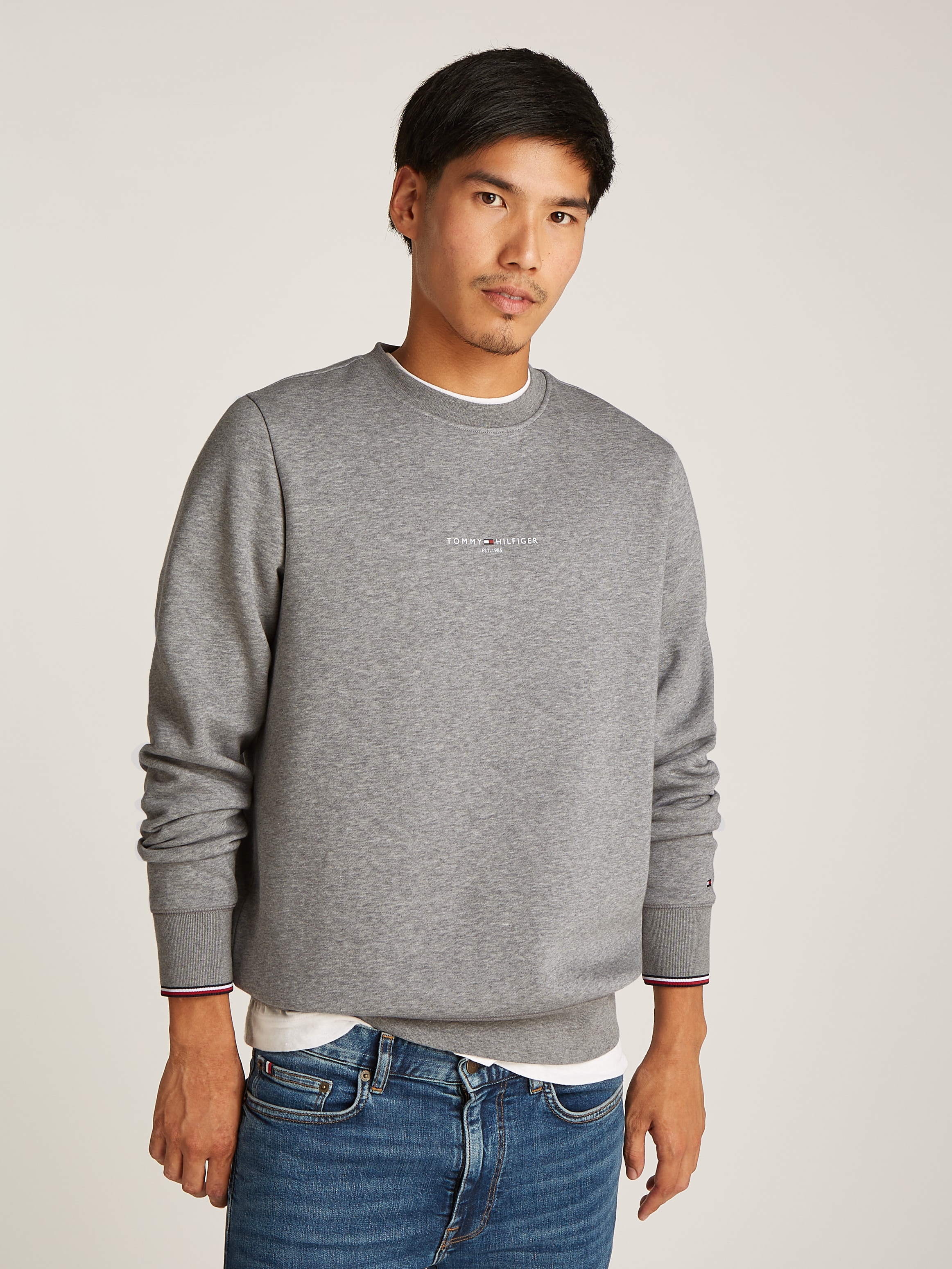 Tommy Hilfiger Sweatshirt "TOMMY LOGO TIPPED CREWNECK" günstig online kaufen