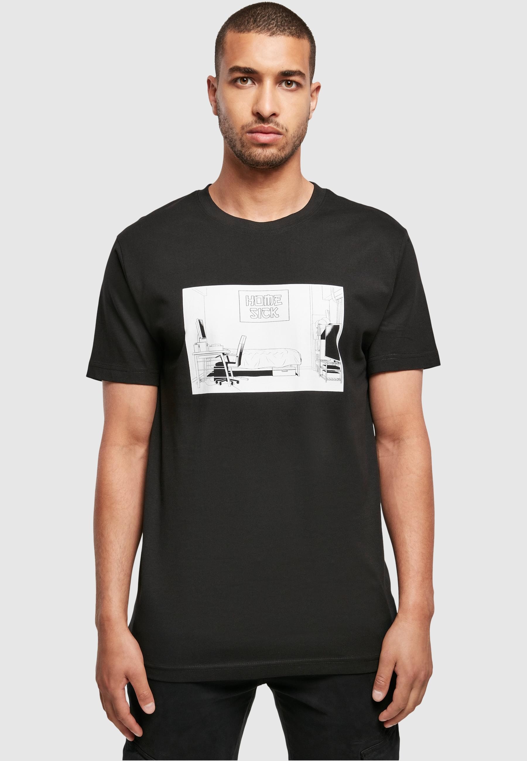 MisterTee T-Shirt »MisterTee Herren Home Sick Tee«, (1 tlg.)