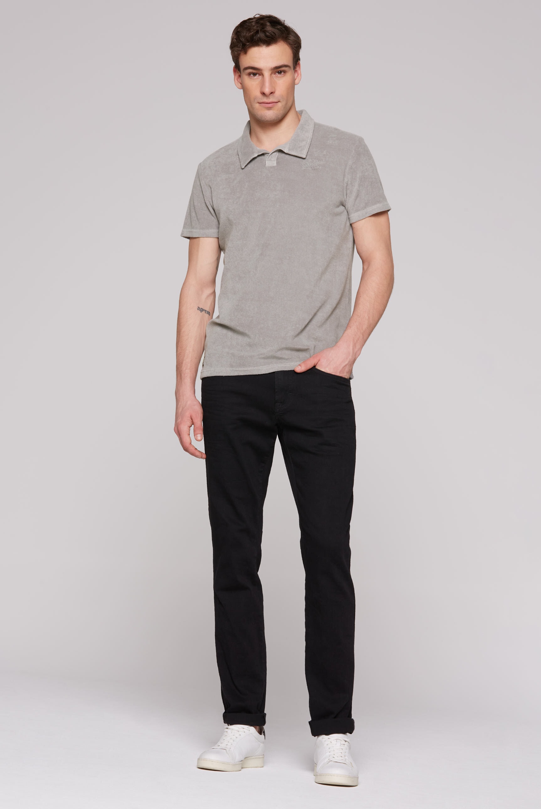 CAMP DAVID Poloshirt, mit Stickerei