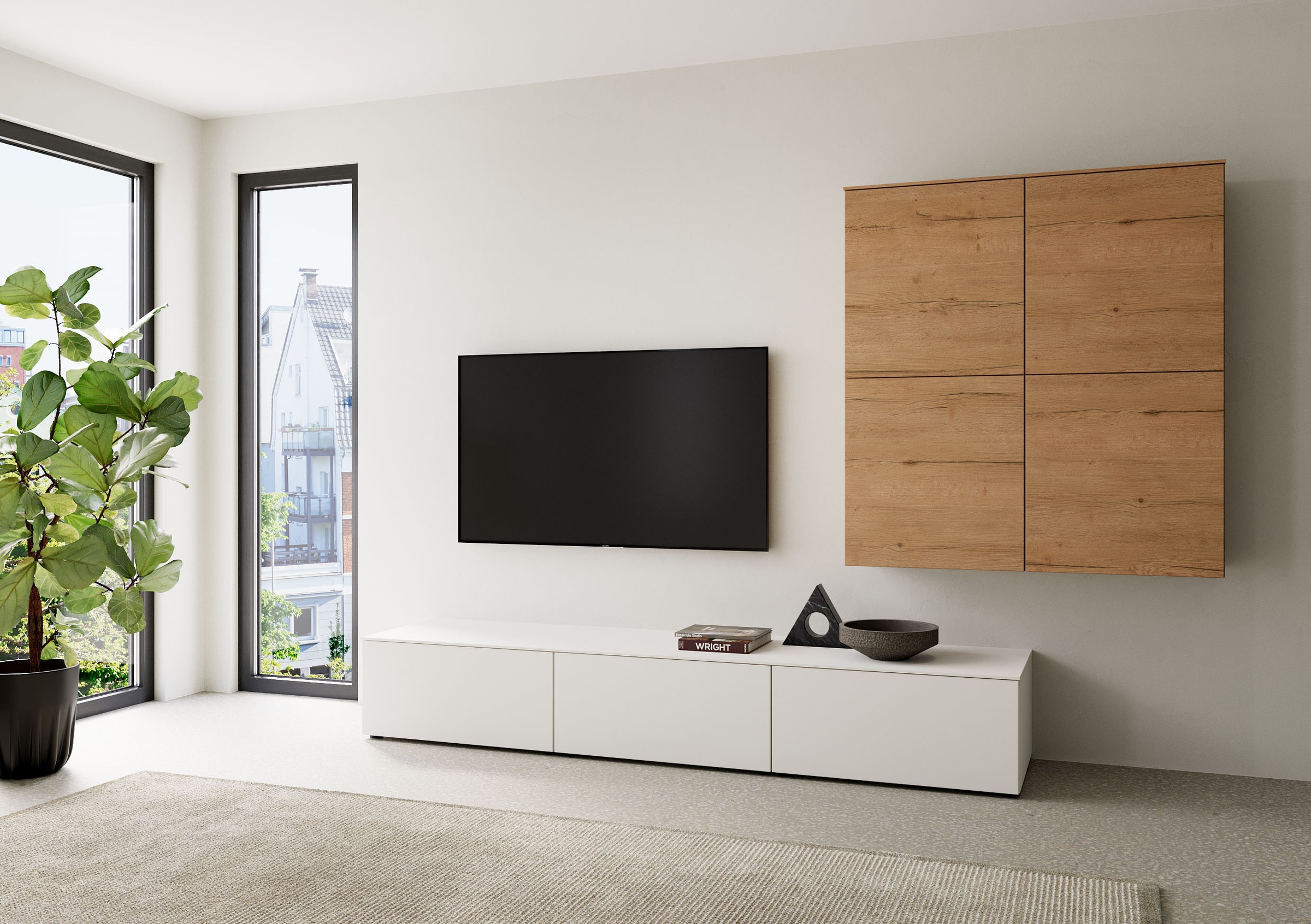 nobilia® Wohnzimmer-Set »Style, variabel montierbar«