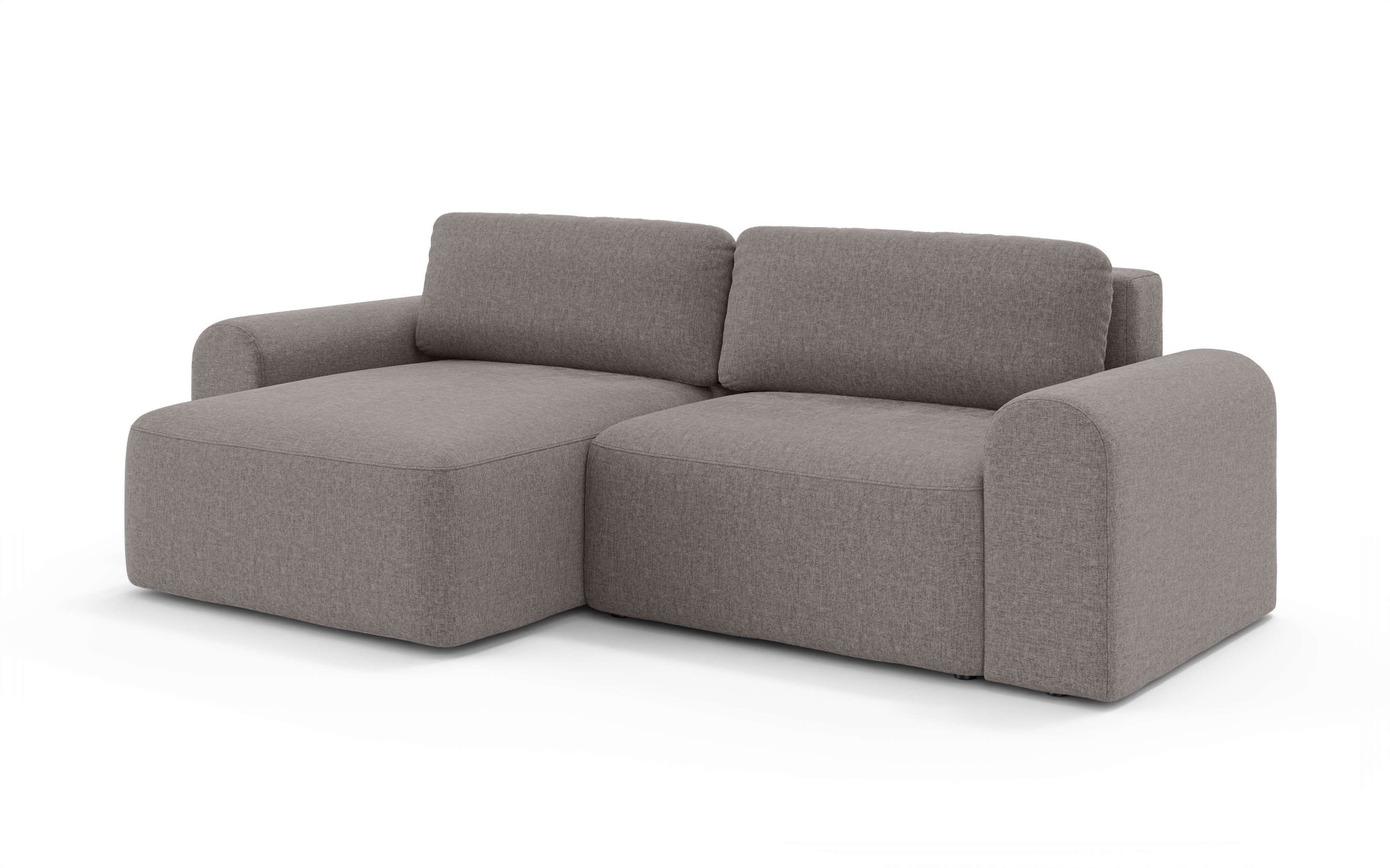 OTTO home Ecksofa »LEOO universell Schlafsofa mit Bettkasten, Maße B/T/H: 272/152/84,5 cm«, L-Form mit Recamiere rechts oder links montierbar, hoher Sitzkomfort