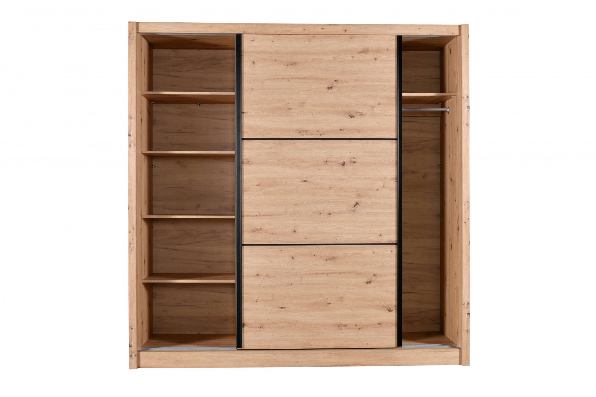 INOSIGN Schwebetürenschrank »Navara Kleiderschrank Wäscheschrank«, in 3 Breiten, mit kompletter Innenausstattung, FSC®-zertifiziert