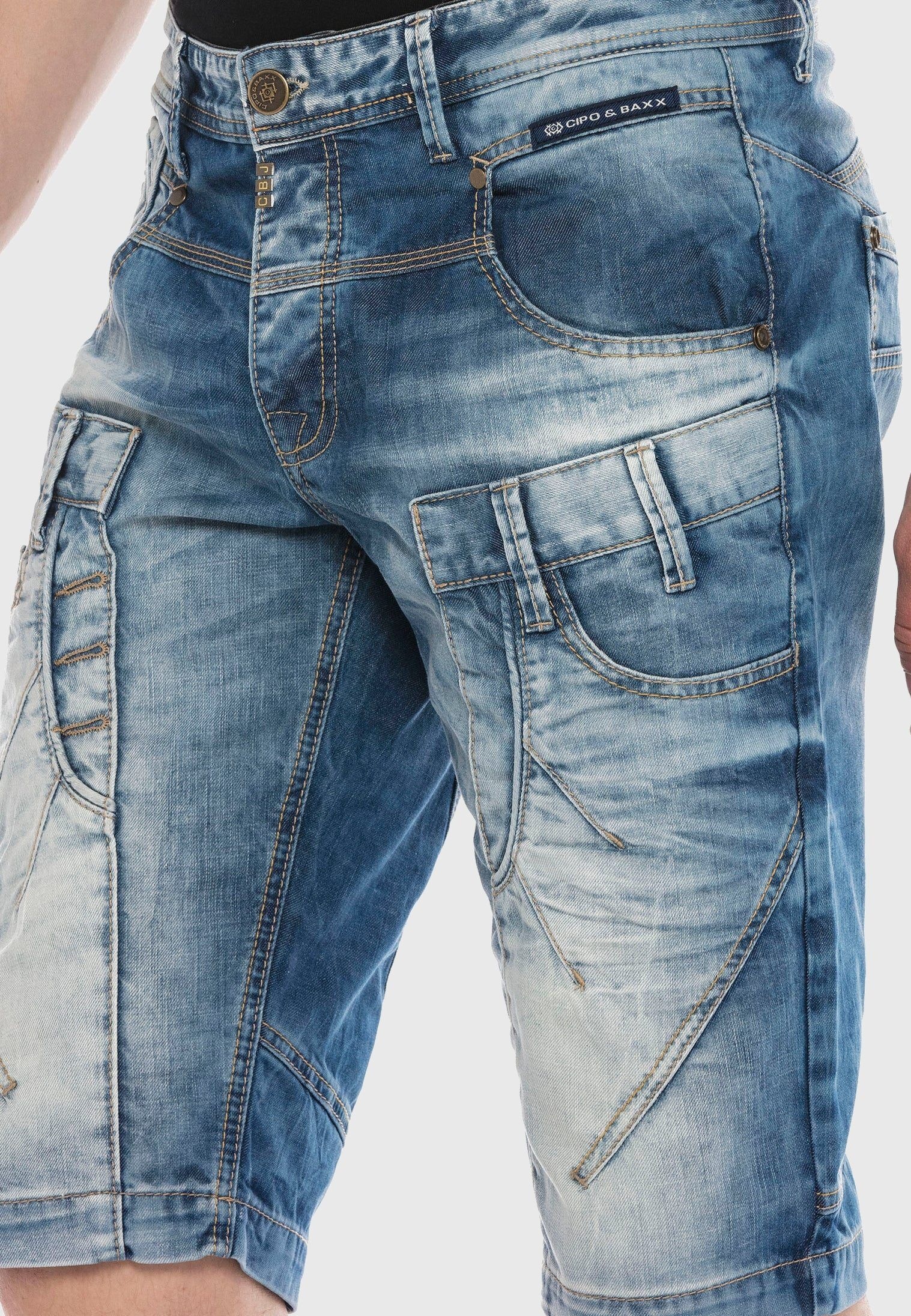 Cipo & Baxx Jeansshorts »Bermuda & Short«, aus reiner Baumwolle