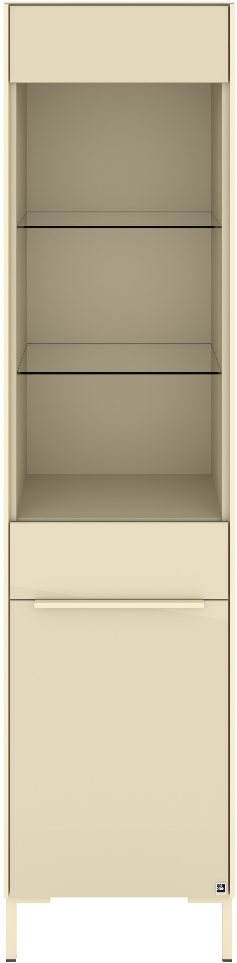 set one by Musterring Standvitrine »Reno« 1 Stk. tlg. Mit Winkelfuß in diversen Farben, 199 cm Höhe & Farbauswahl