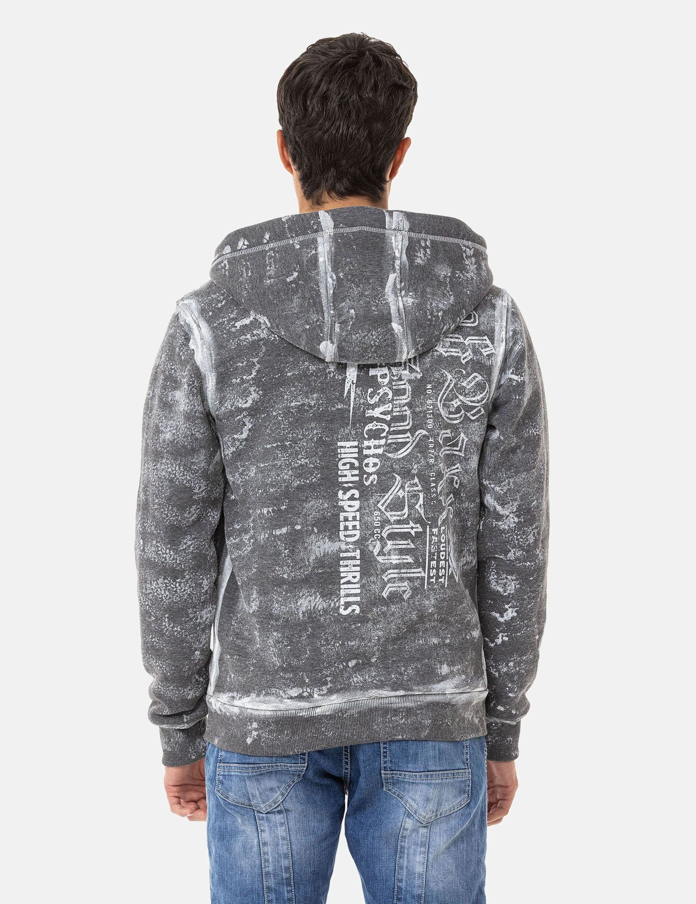 Cipo & Baxx Sweatjacke "Jacken", mit auffälligem Print, CL544 günstig online kaufen