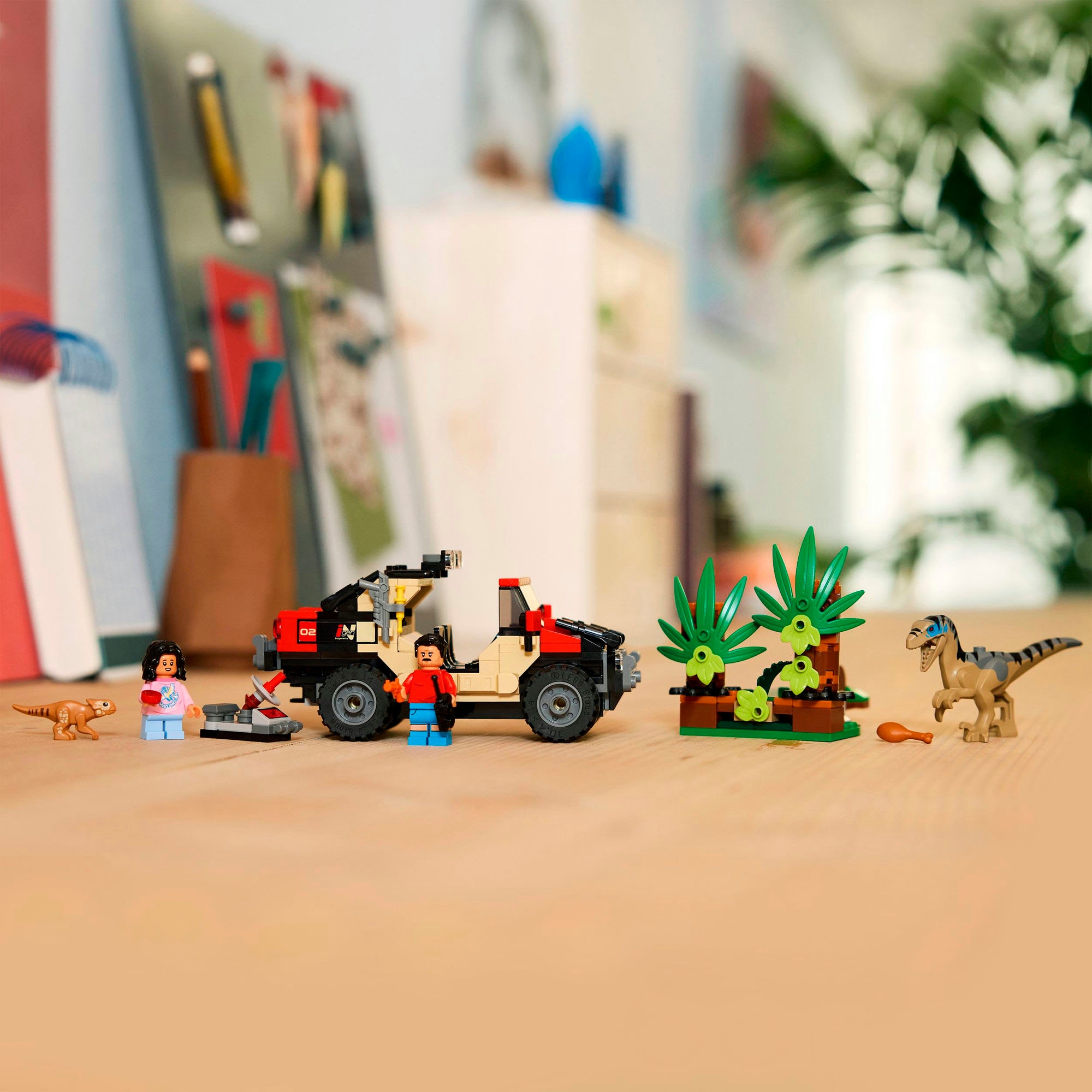 LEGO® Konstruktionsspielsteine »Raptor: Verfolgungsjagd mit dem Geländewagen (76972)«, (285 St.), LEGO Jurassic World; Made in Europe