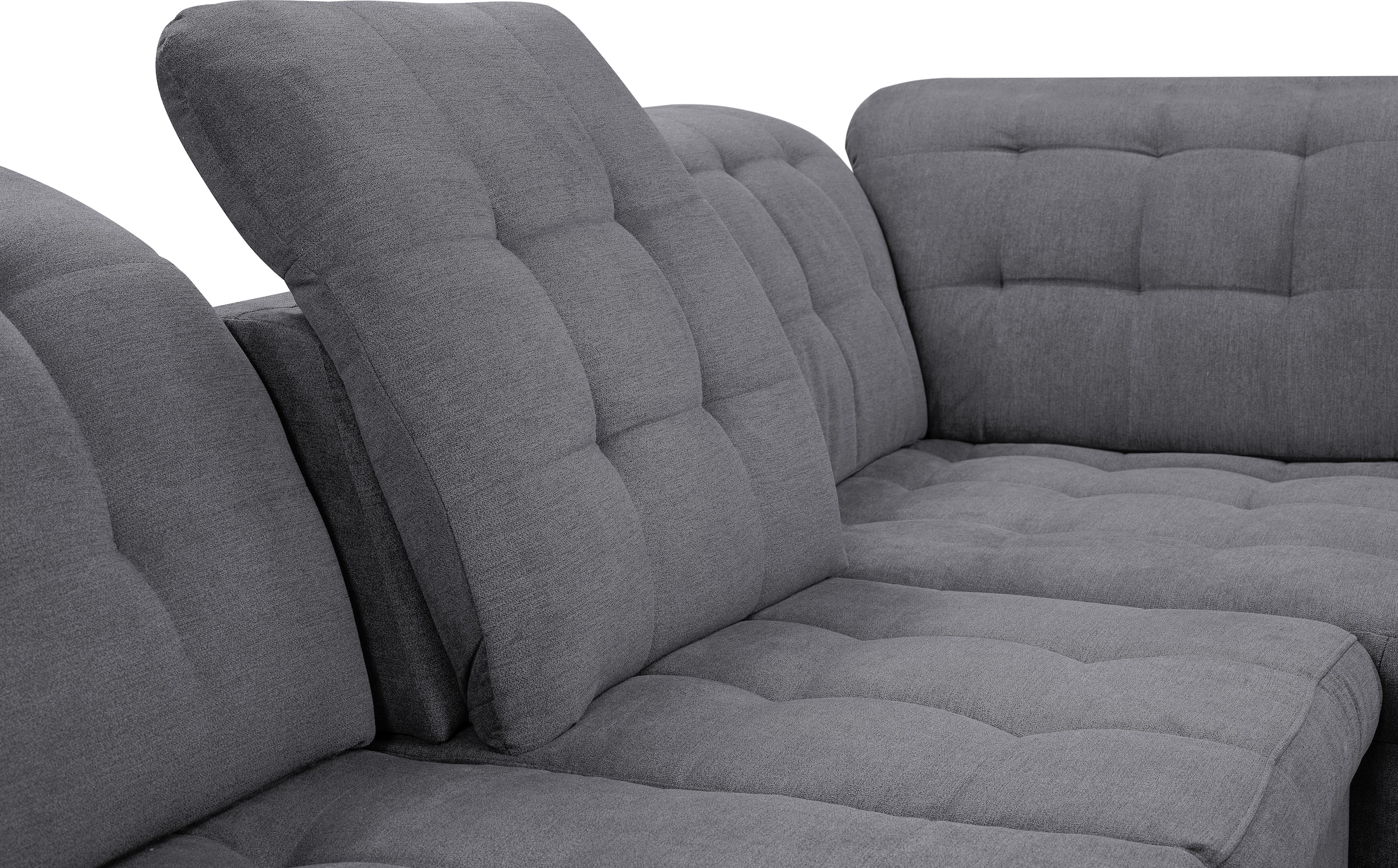 WERK2 Wohnlandschaft »Kordula-New Multifunktion Couch, Breite 332cm, U-Form« Sofa in U-Form mit Schlaffunktion & Bettkasten, Schlafcouch