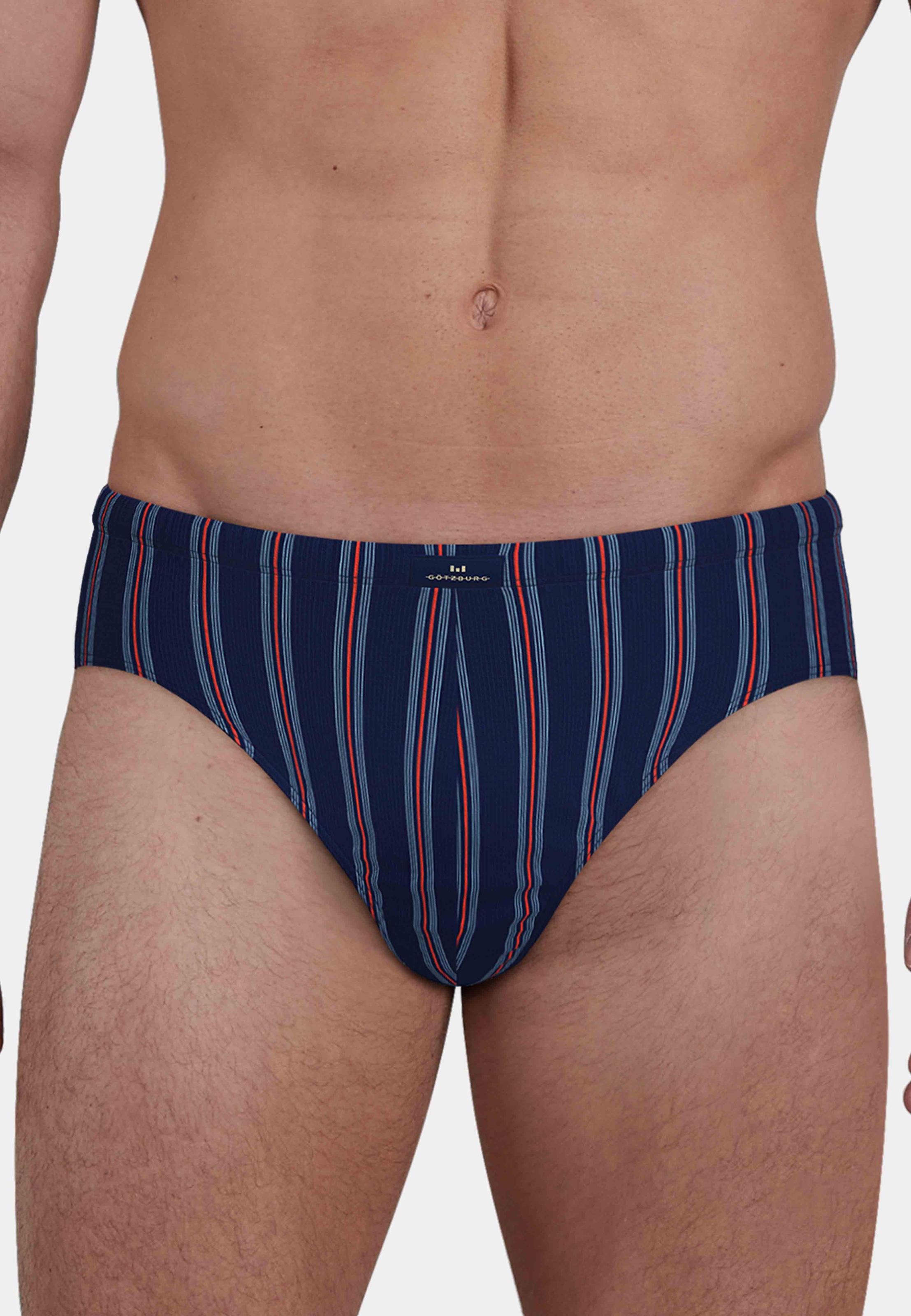 GÖTZBURG Slip "Glasgow" 2er Pack, gestreift, basic, eng, atmungsaktiv, mit günstig online kaufen