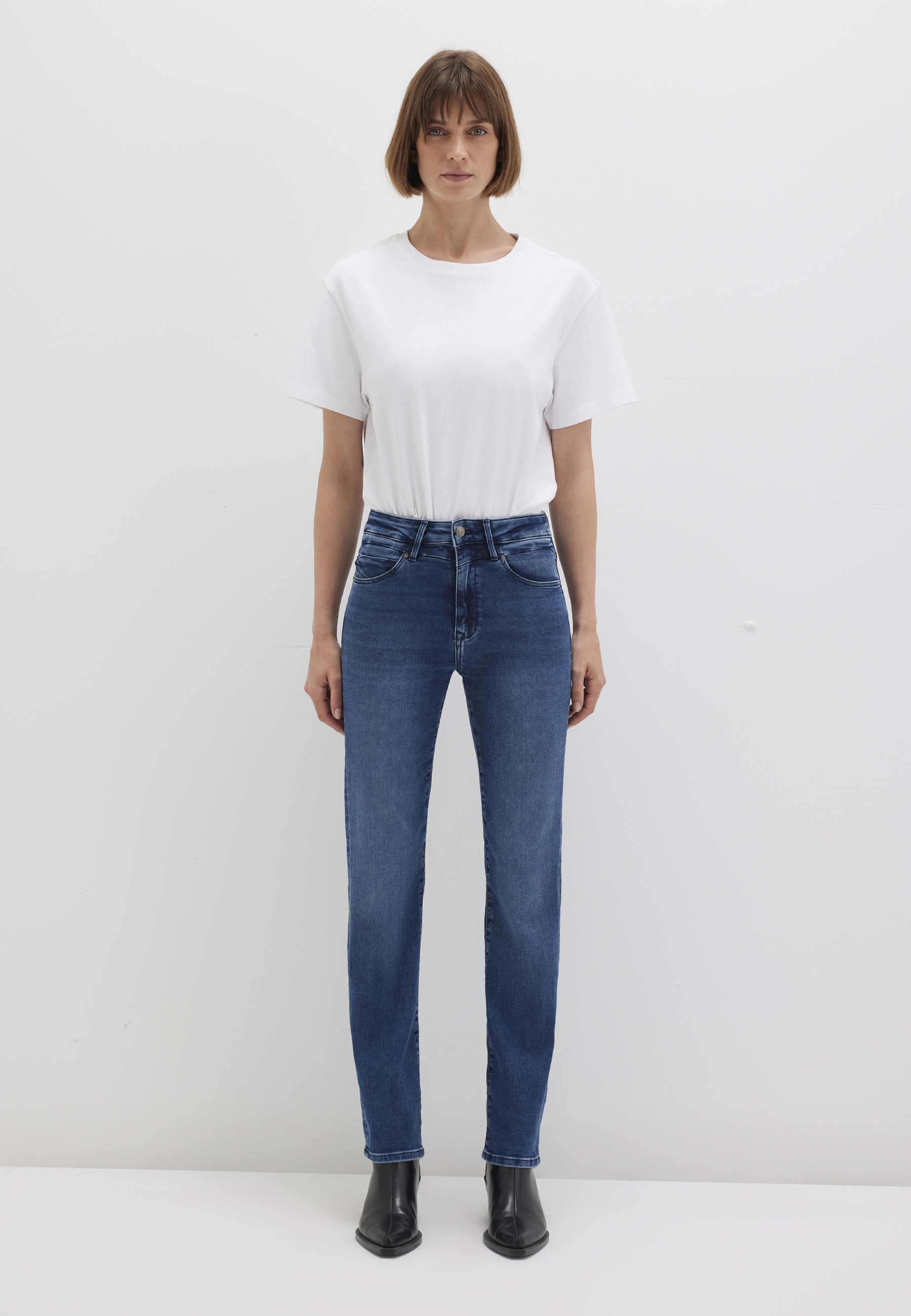 Mavi Straight-Jeans »KENDRA«, gerde Form