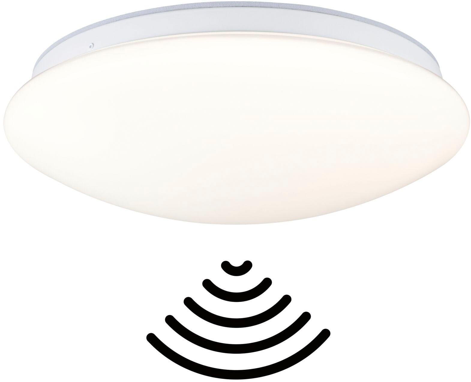 Paulmann LED Wandleuchte »LED Wandleuchte Leonis IP44 HF-Sensor weiß«, 1 flammig, mehrere Helligkeitsstufen, Farbwechsler, Farbsteuerung