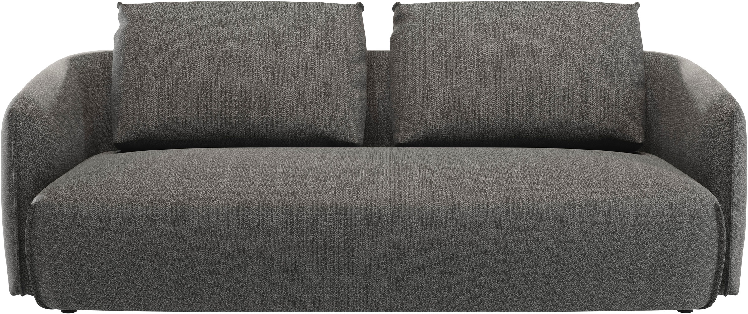 TRENDMANUFAKTUR 3-Sitzer "Shawn Designsofa, elegant geschwungen Armlehnen, günstig online kaufen