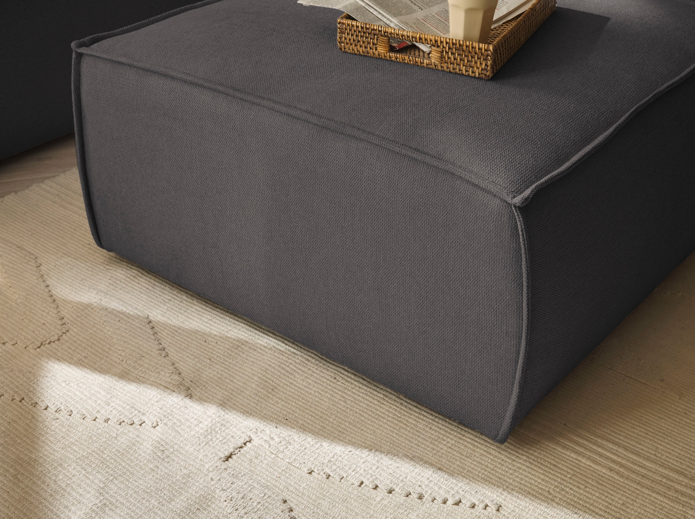 andas Loveseat »Finnley«, (2 St.), Loveseat und Hocker im Set, passend zur Polster-Serie Finnley