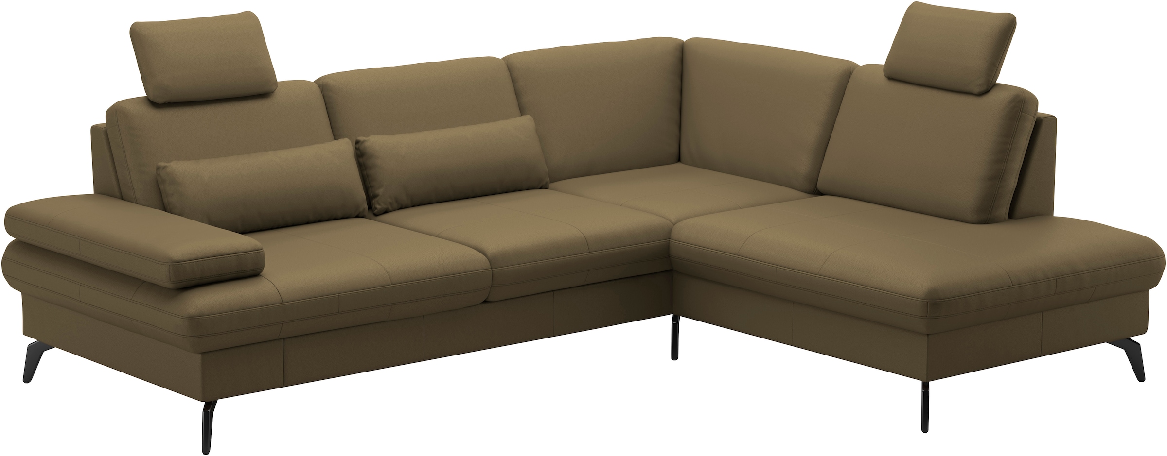 sit&more Ecksofa »Morris L-Form, inkl. Sitztiefenverstellung«, wahlweise mit Armteilverstellung, Bettfunktion & Bettkasten