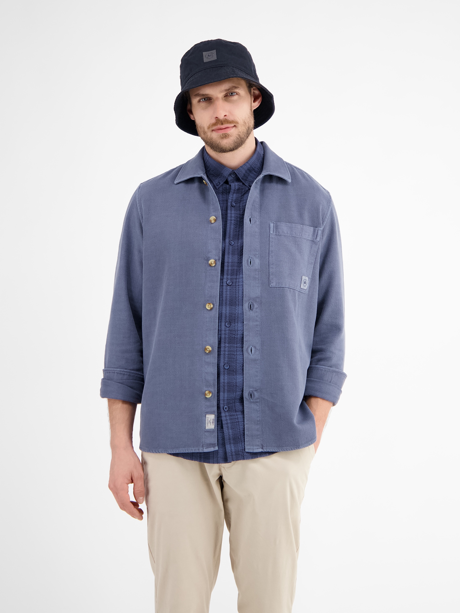 LERROS Jerseymütze »LERROS Bucket-Hat aus Baumwolle«