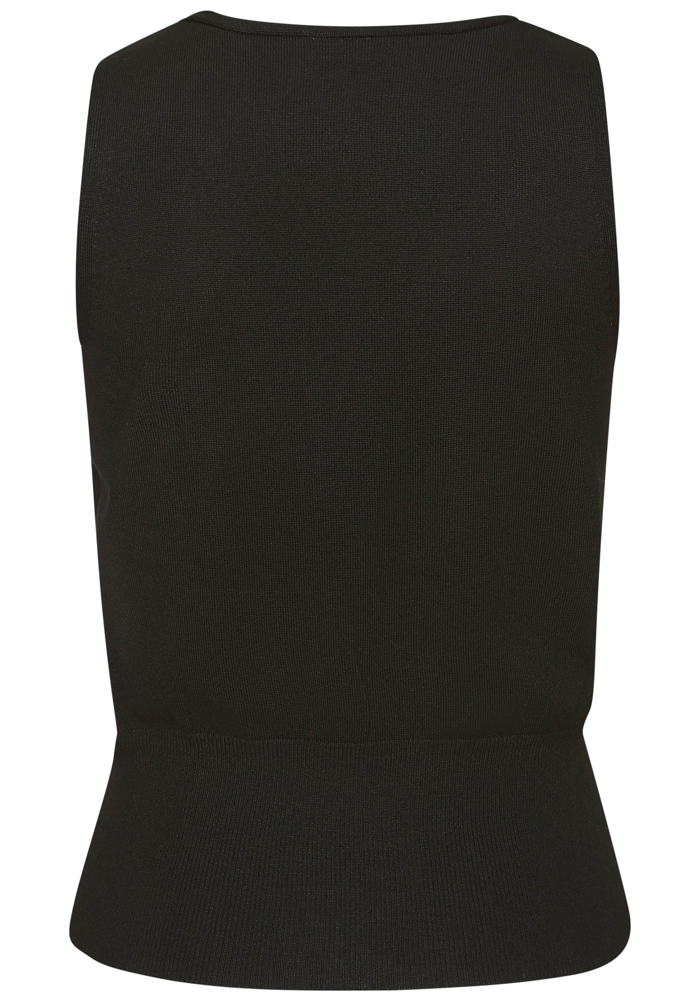 LASCANA Stricktop, mit figurschmeichelndem Strickmuster, figurbetonte Passform