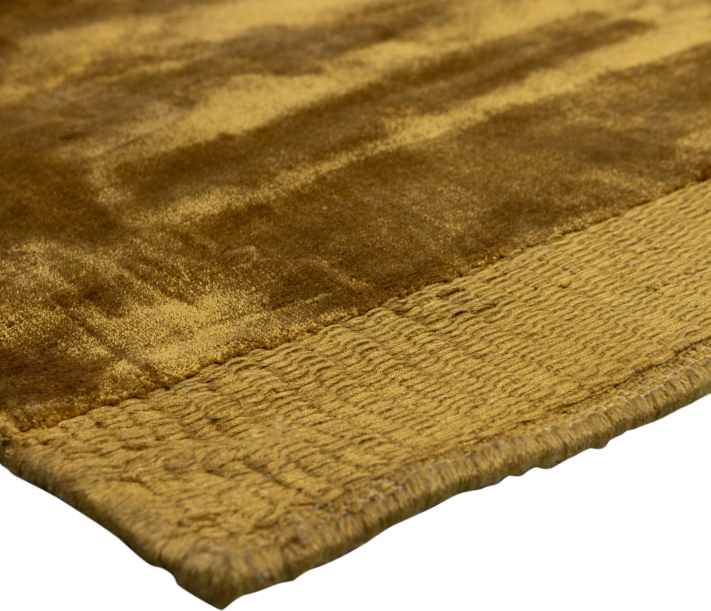 WOOOD Teppich »TAMMO TEPPICH 200x300CM HONIGGELB« rechteckig 10 mm Höhe WOOOD Tammo Teppich vereint weiche Viskose, Baumwolle, modern