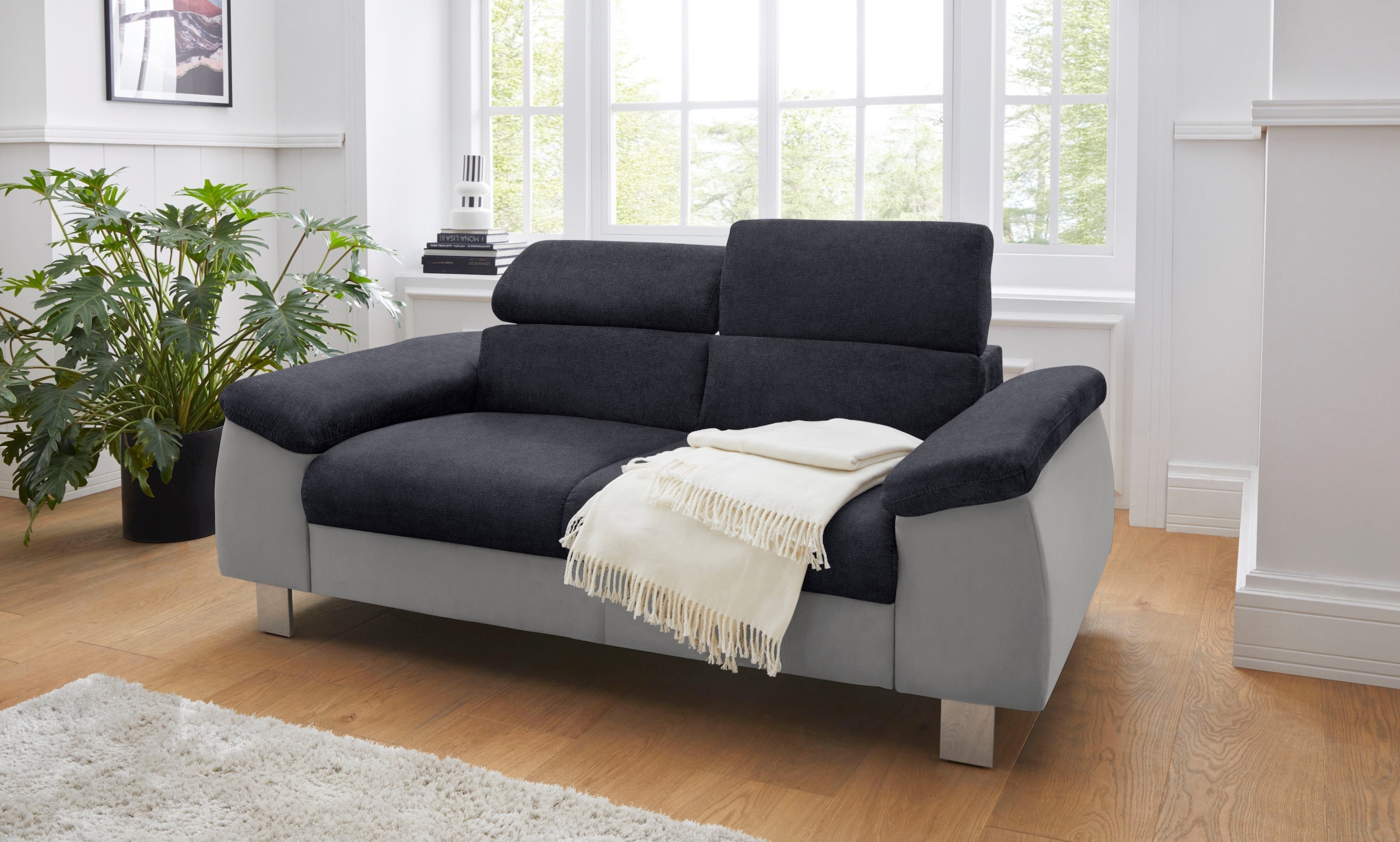 COTTA Polstergarnitur "Komaris, B: 177 bzw. 100 cm" Set, Set: 2er-Sofa & Ho günstig online kaufen