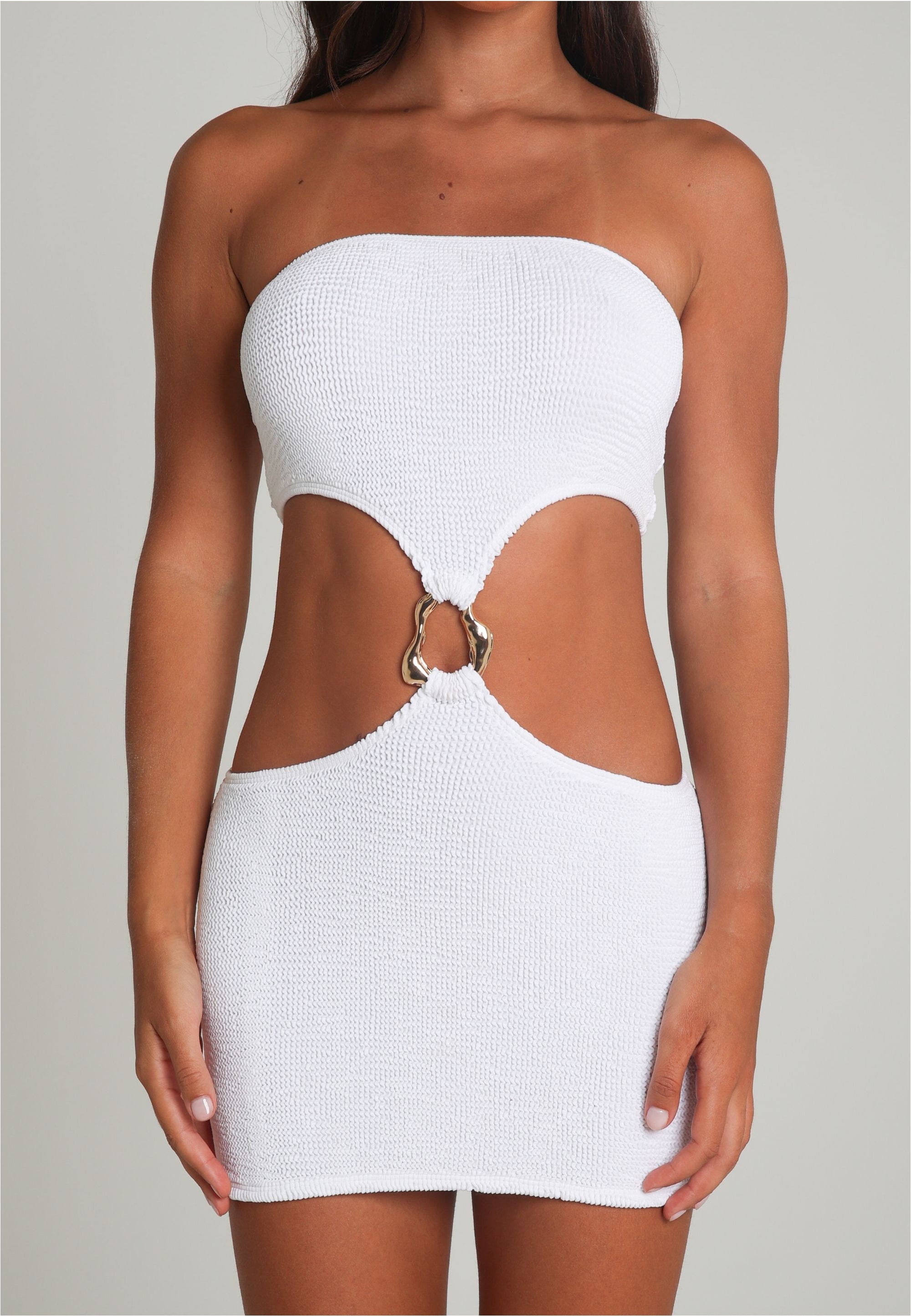 Moda Minx Jerseykleid »SCRUNCH Irregular Hoop«, (1 tlg.), mit stilvollen Cut-Outs